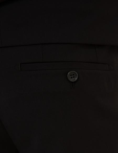 Siyah Ex. Slim Fit Smokin Damatlık - 50227181005