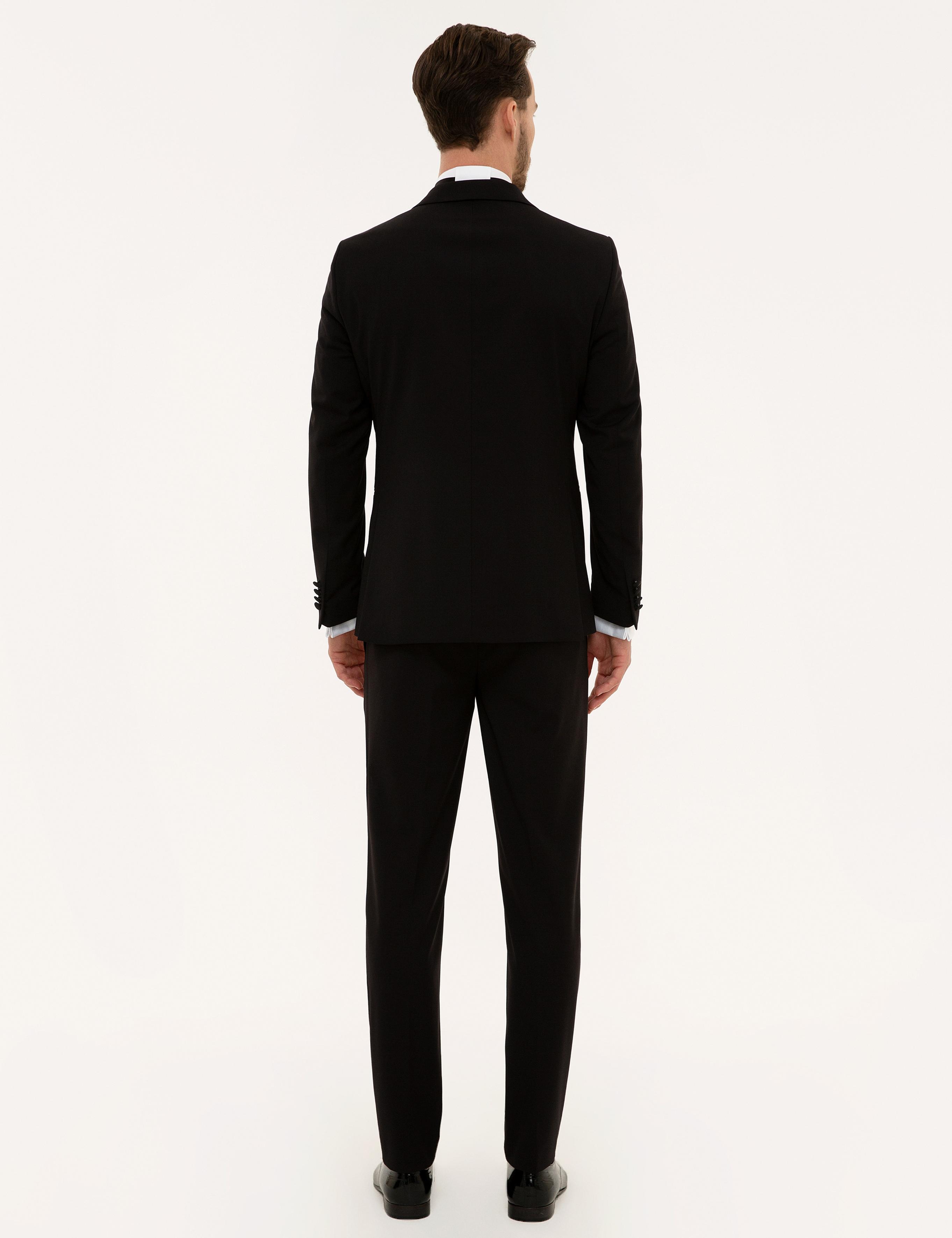 Siyah Ex. Slim Fit Smokin Damatlık