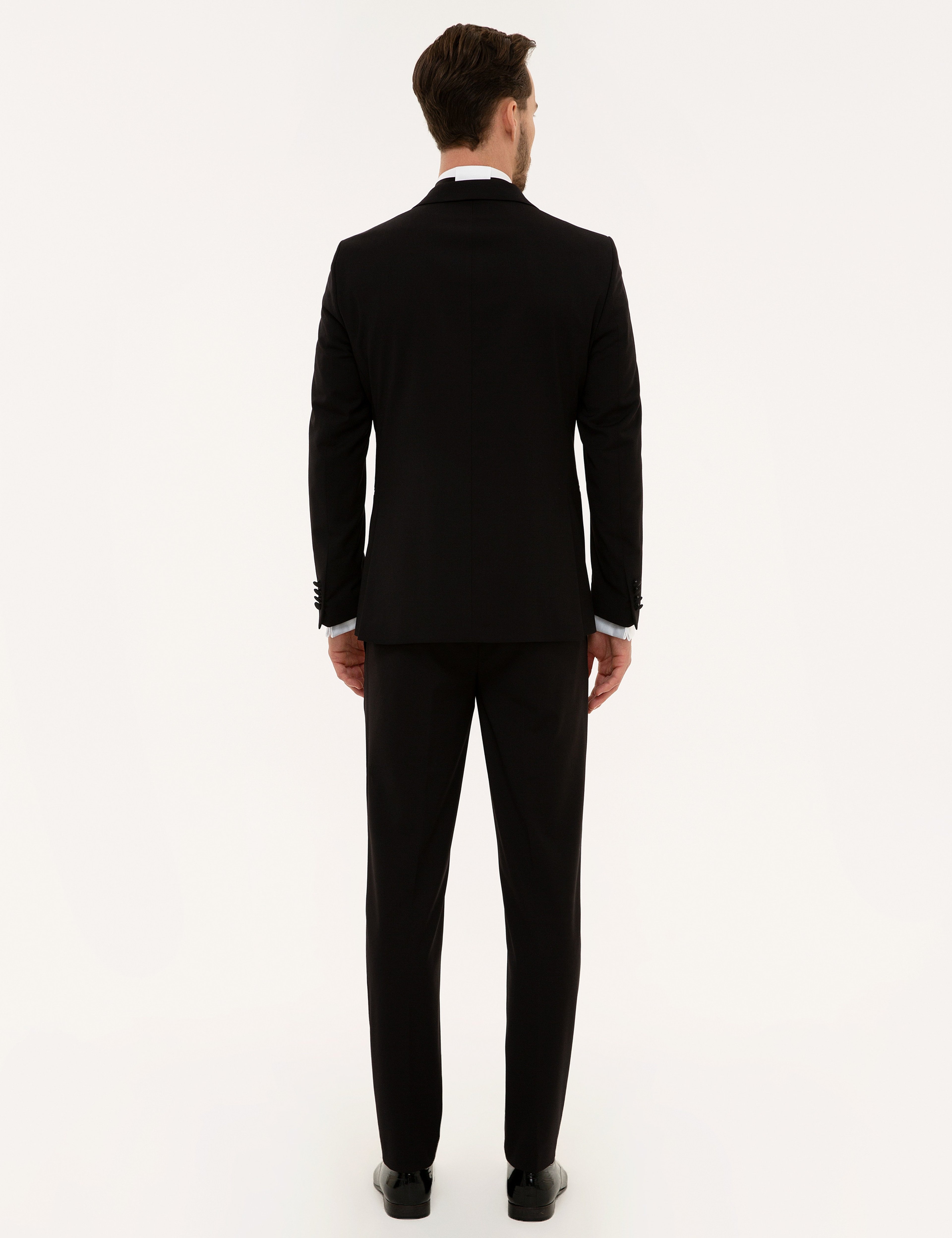 Siyah Ex. Slim Fit Smokin Damatlık