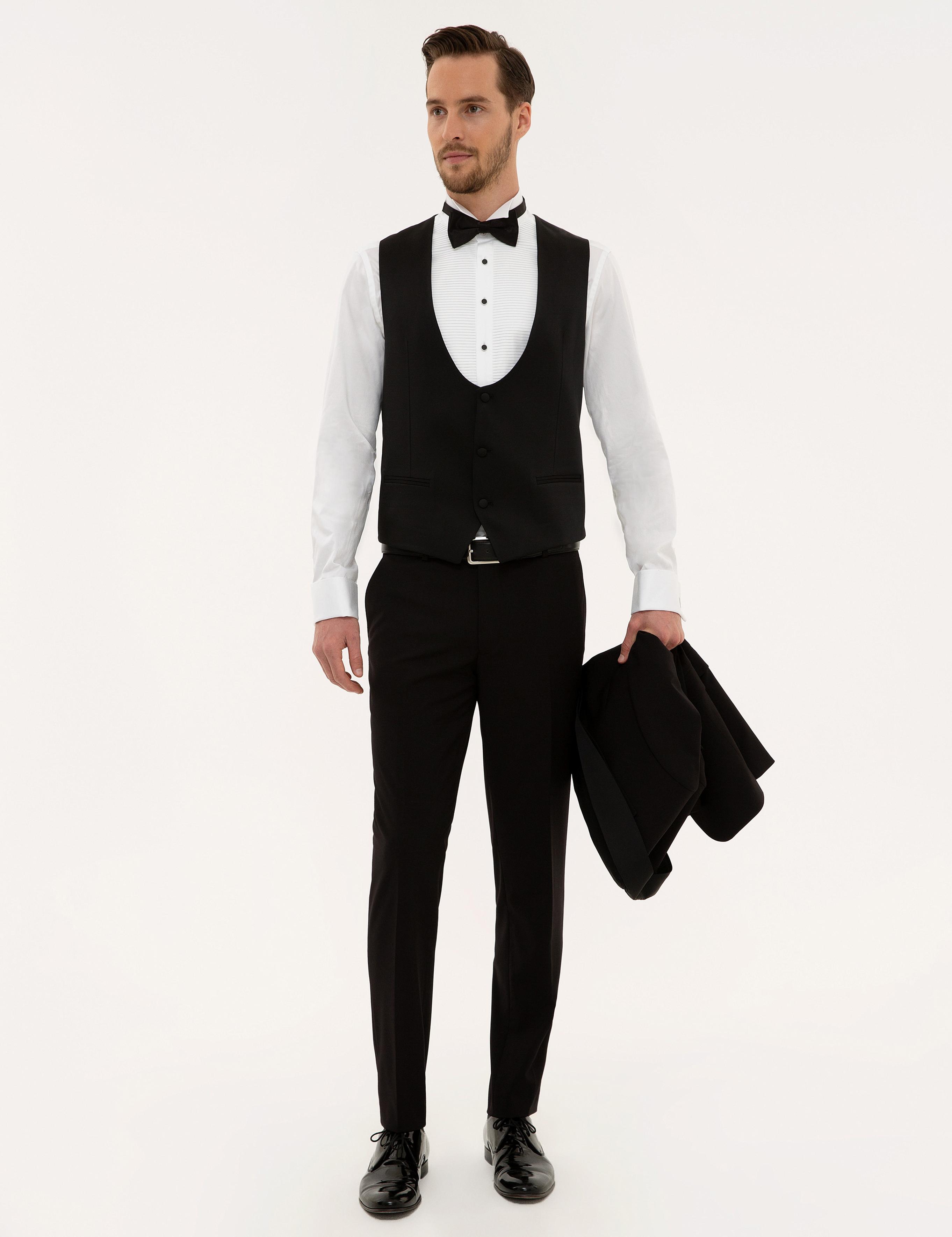 Siyah Yelekli Damatlık Smokin