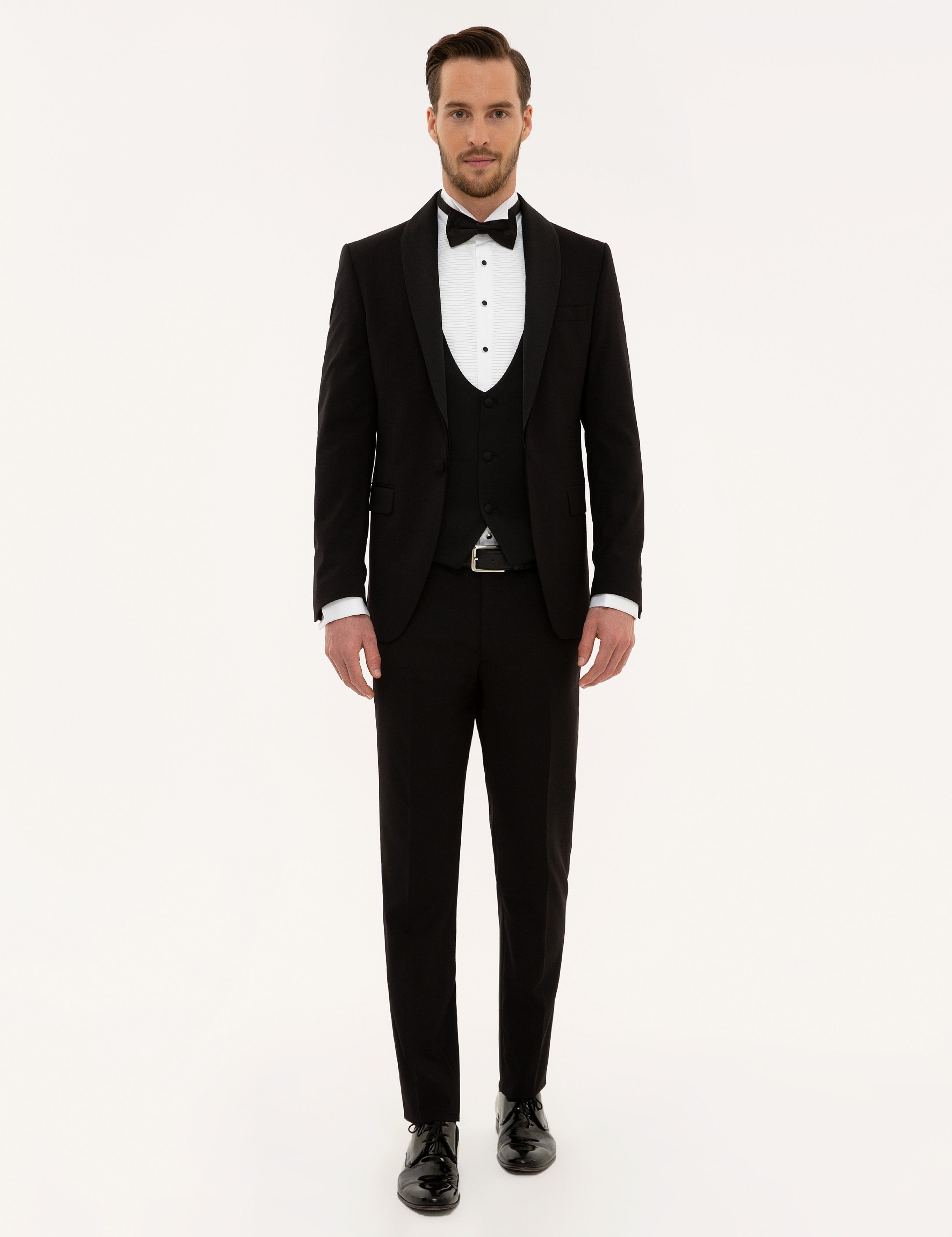 Siyah Yelekli Damatlık Smokin