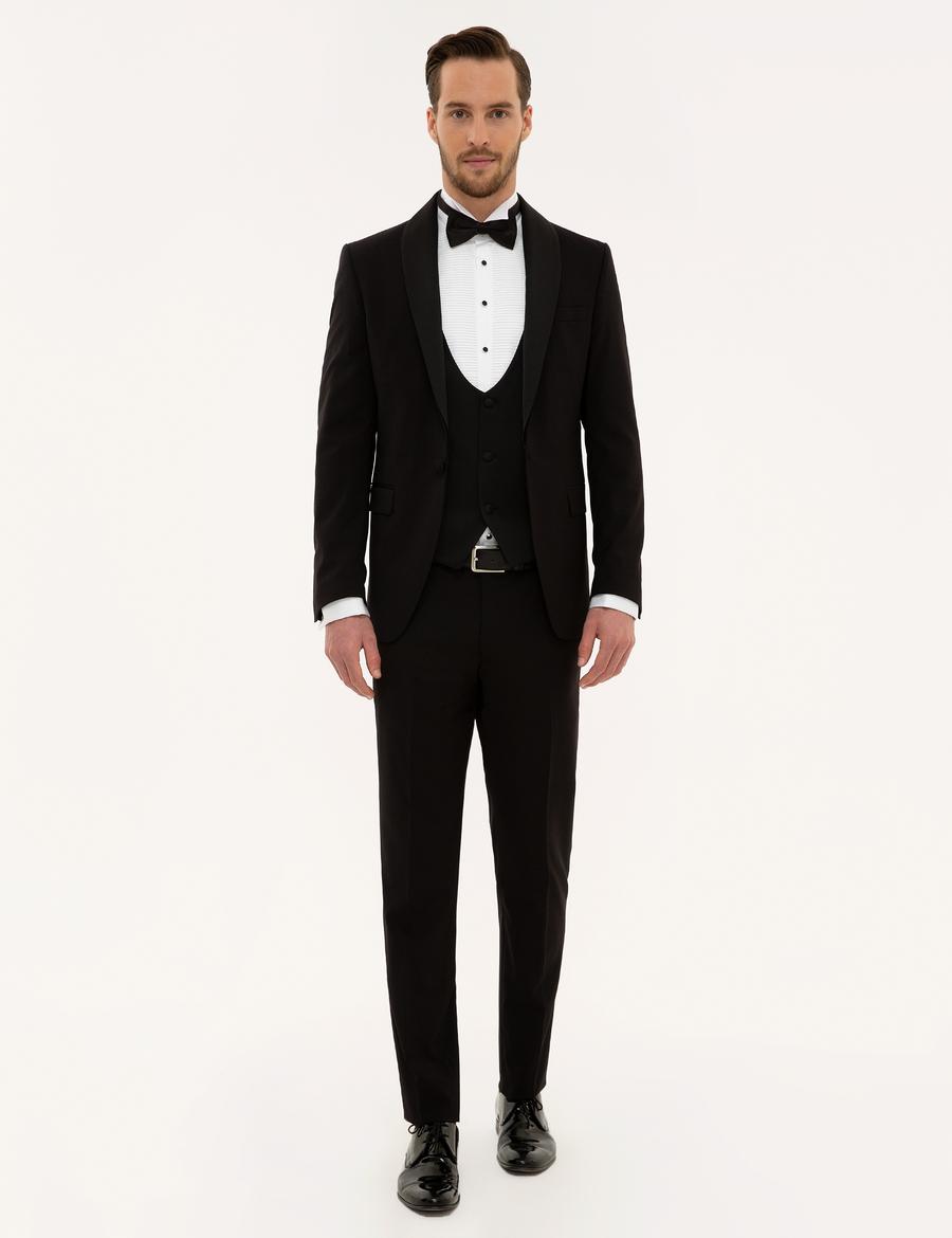 Siyah Yelekli Damatlık Smokin