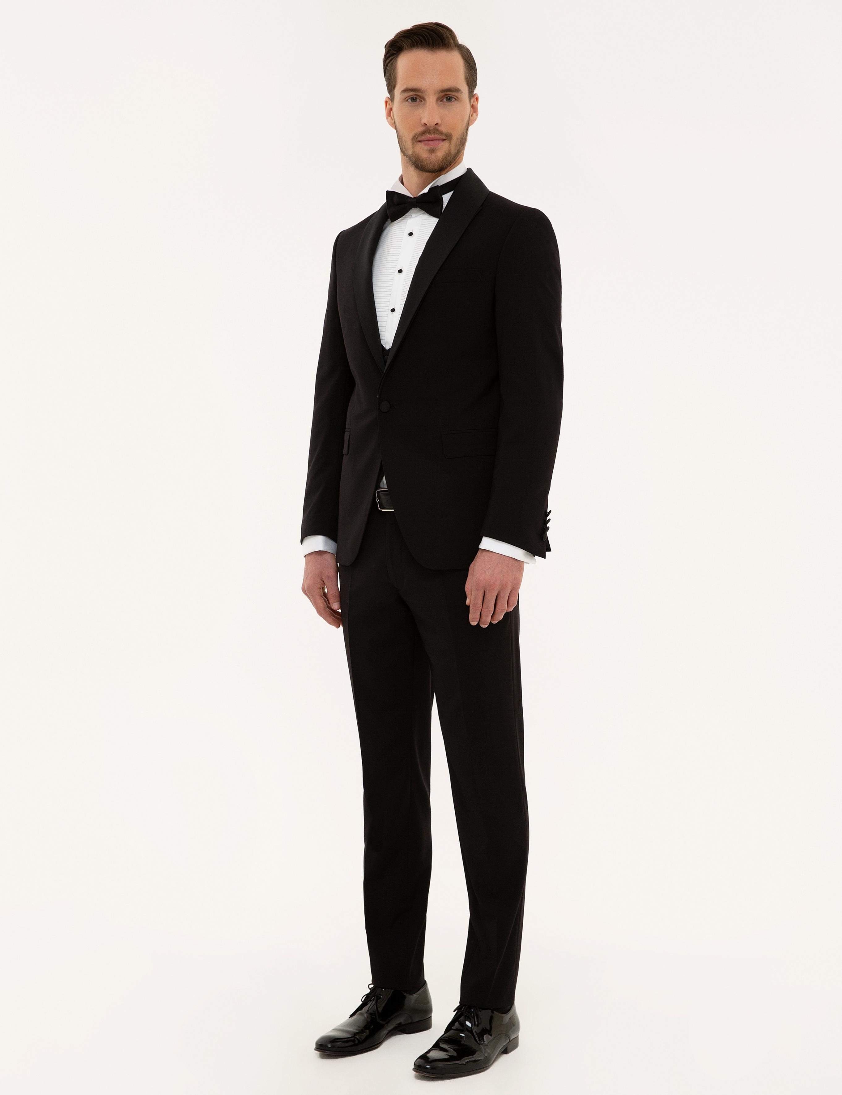 Siyah Yelekli Damatlık Smokin