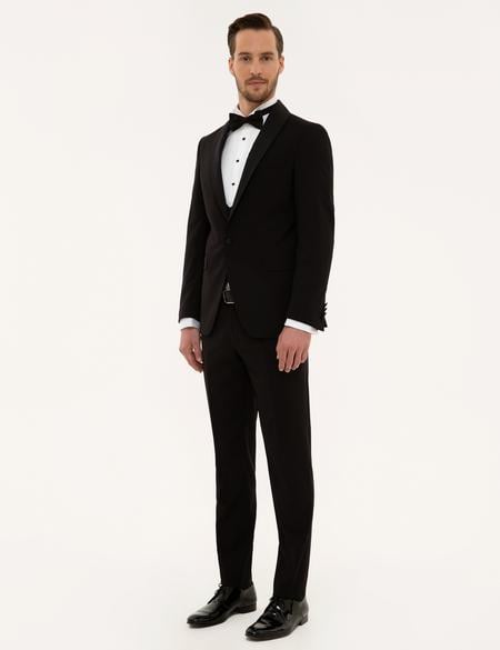 Siyah Yelekli Damatlık Smokin - 50227160005