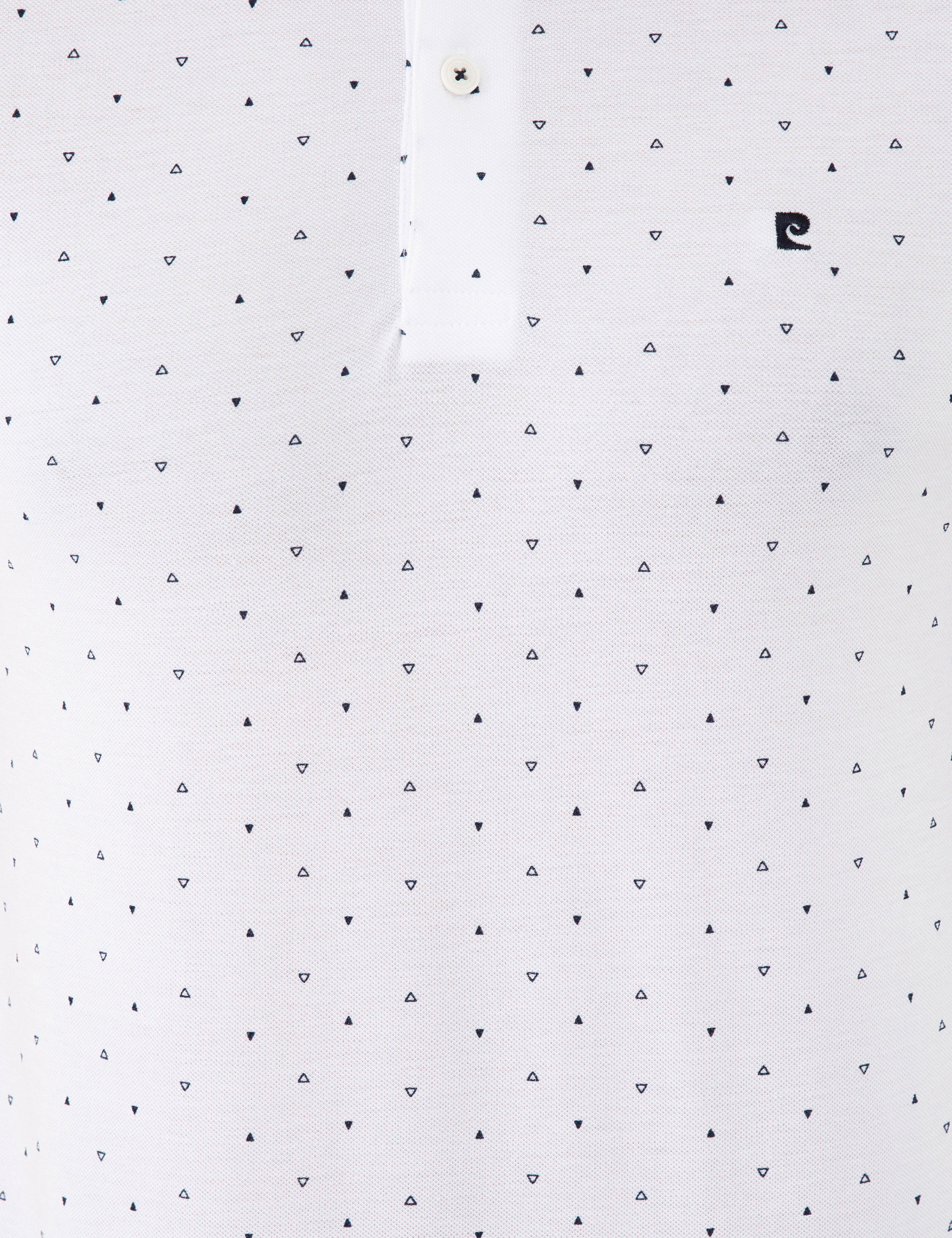 Beyaz Slim Fit Polo Yaka T-Shirt - Image 5
