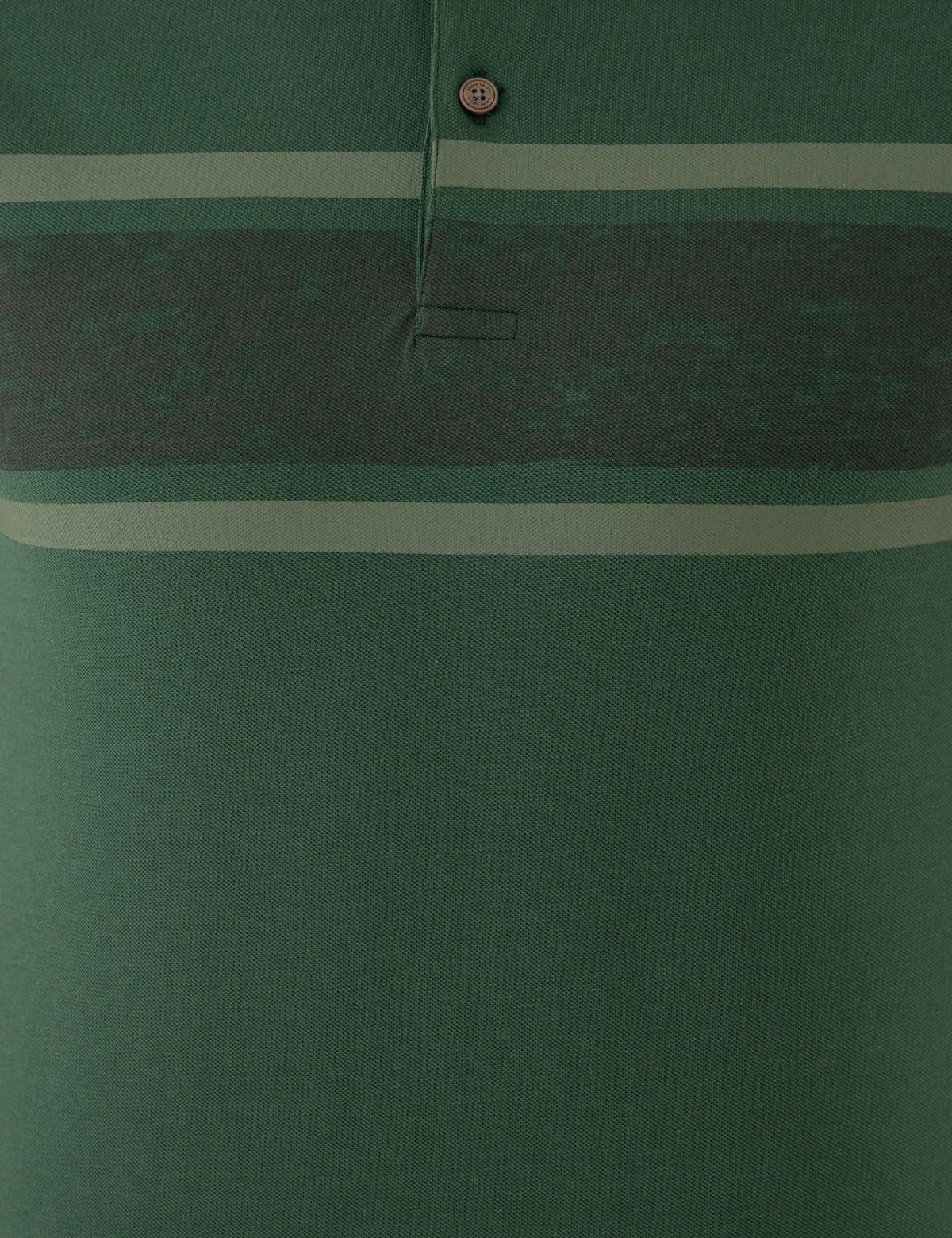 Koyu Yeşil Slim Fit Polo Yaka T-Shirt - 50242150019