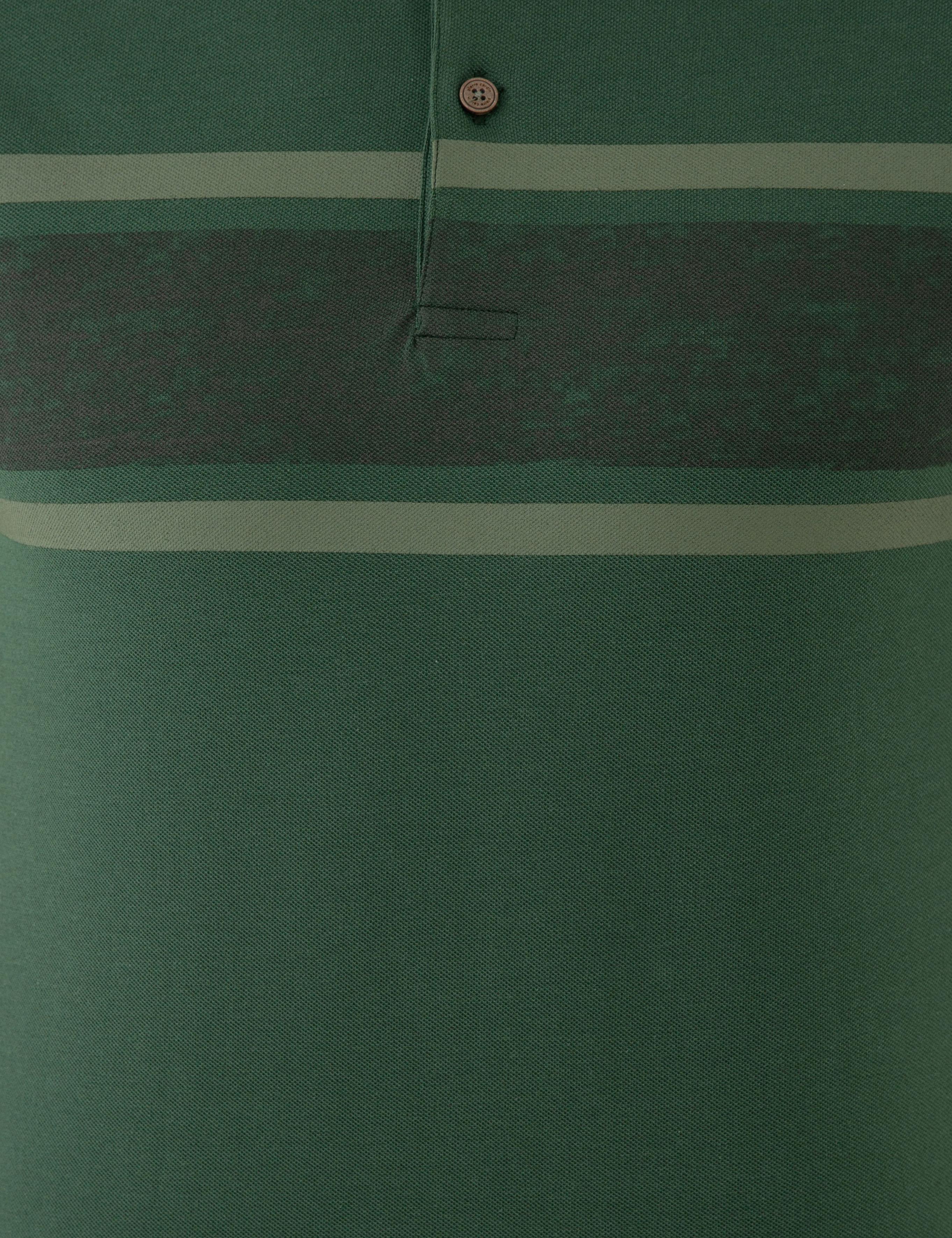 Koyu Yeşil Slim Fit Polo Yaka T-Shirt