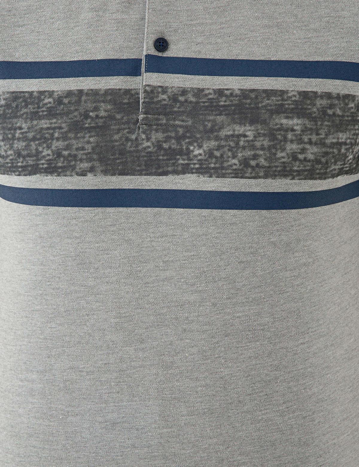 Gri Melanj Slim Fit Polo Yaka Tişört - 50242150028