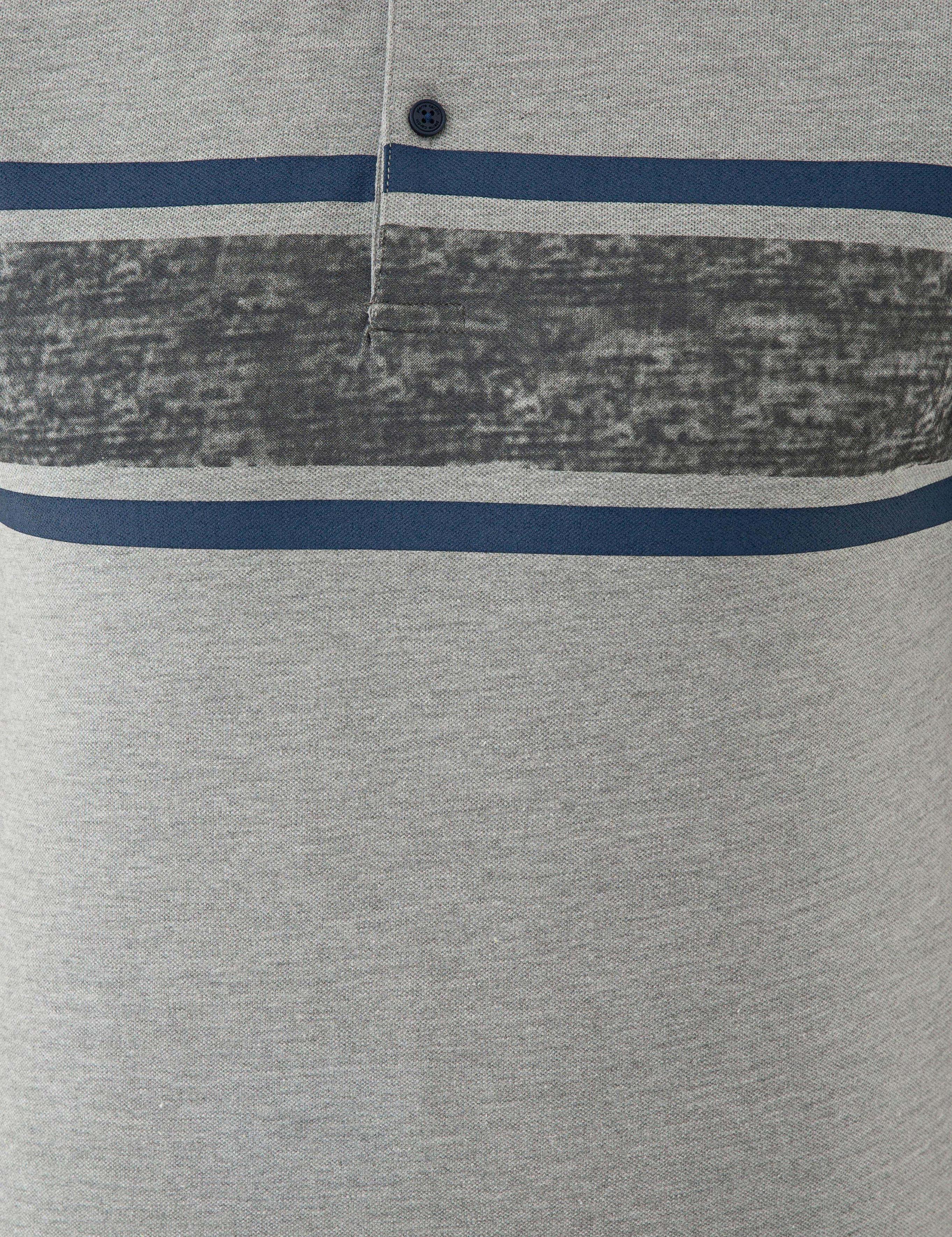 Gri Melanj Slim Fit Polo Yaka Tişört