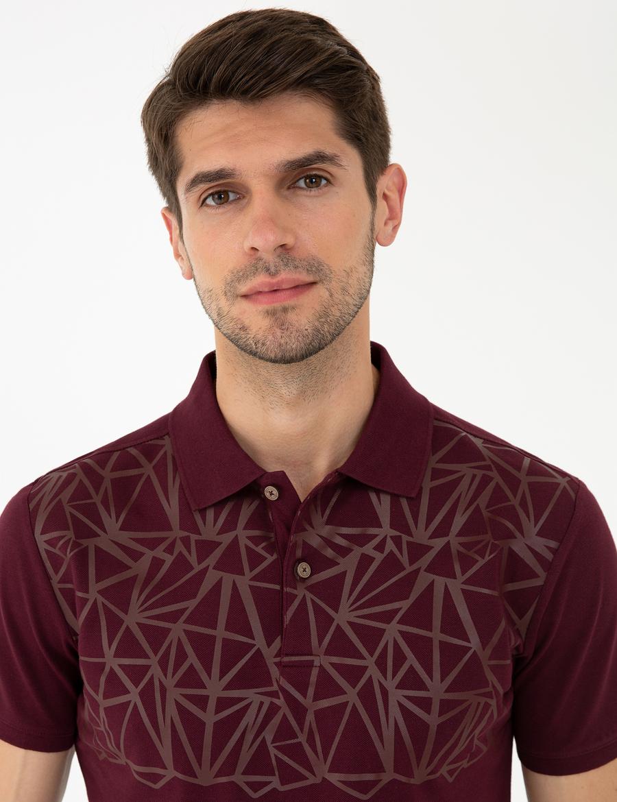 Bordo Slim Fit Tişört