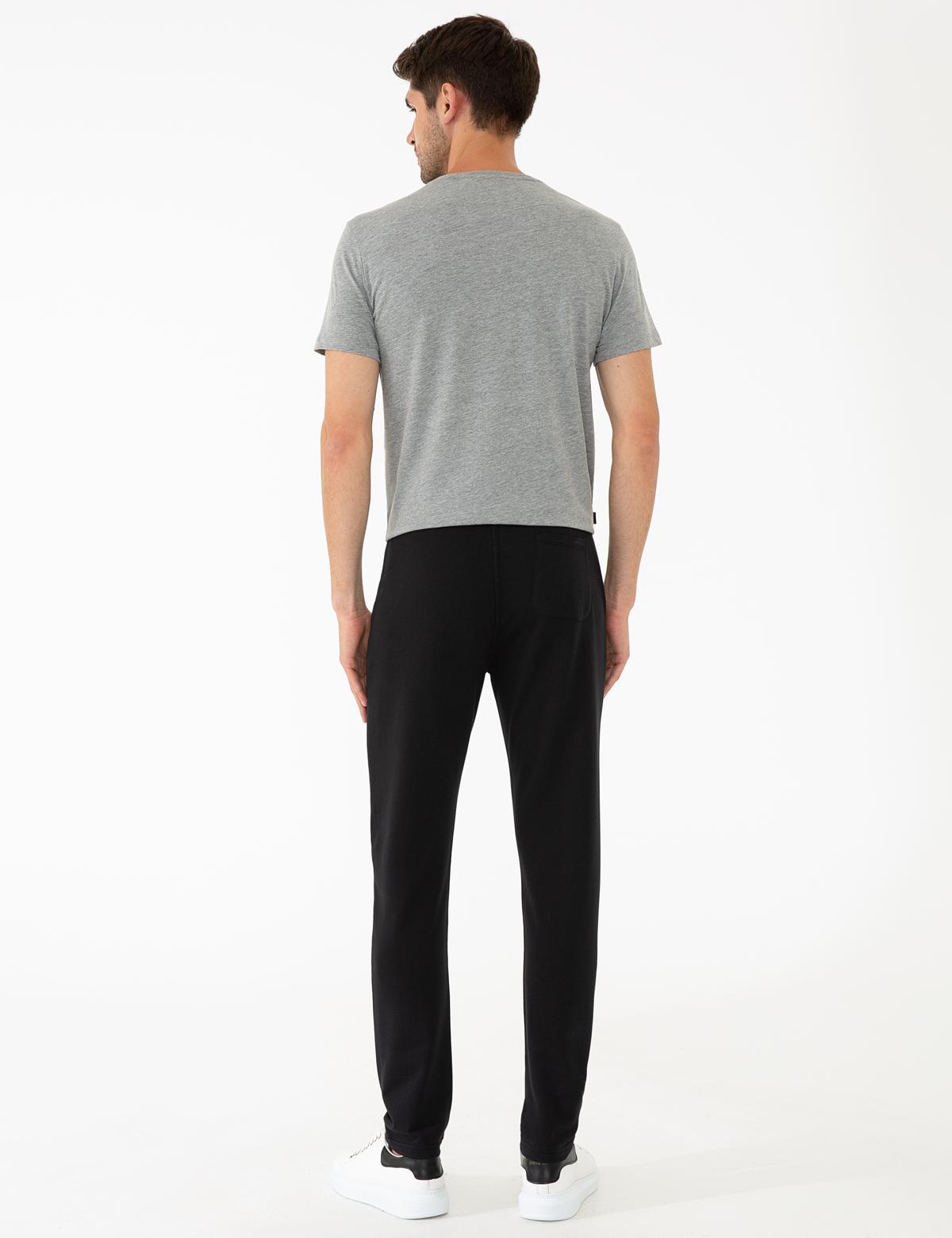 Siyah Slim Fit Eşofman Altı - 50243993005