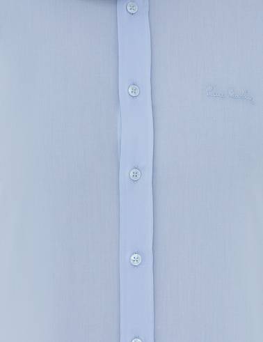 Açık Mavi Slim Fit Uzun Kollu Klasik Gömlek