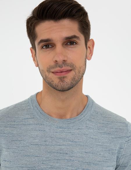 Mavi Slim Fit Bisiklet Yaka Triko Tişört - 50222983049