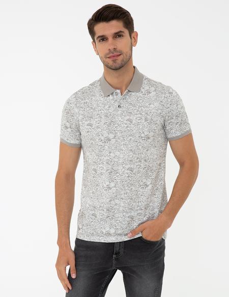 Ekru Slim Fit Tişört - 50224515015