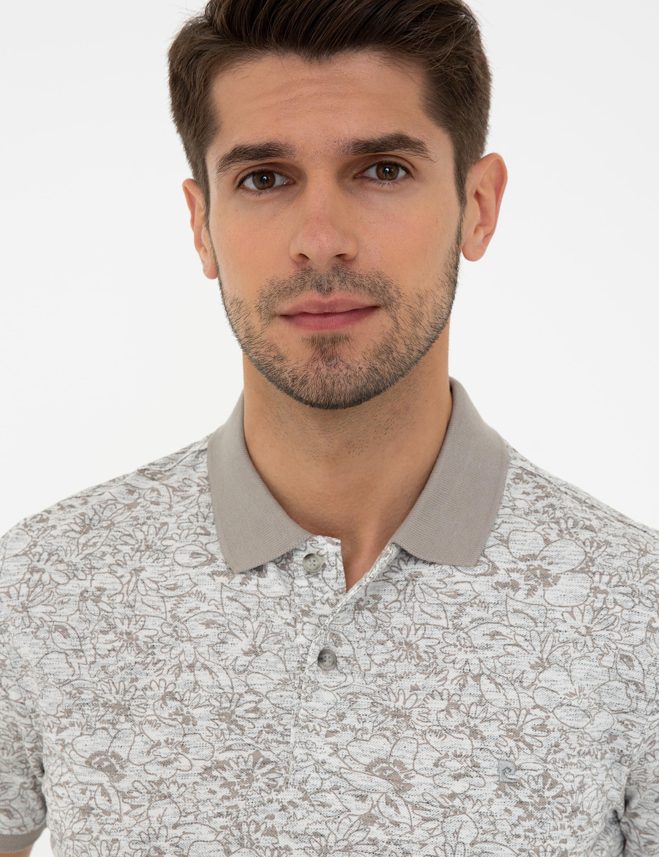 Ekru Slim Fit Tişört