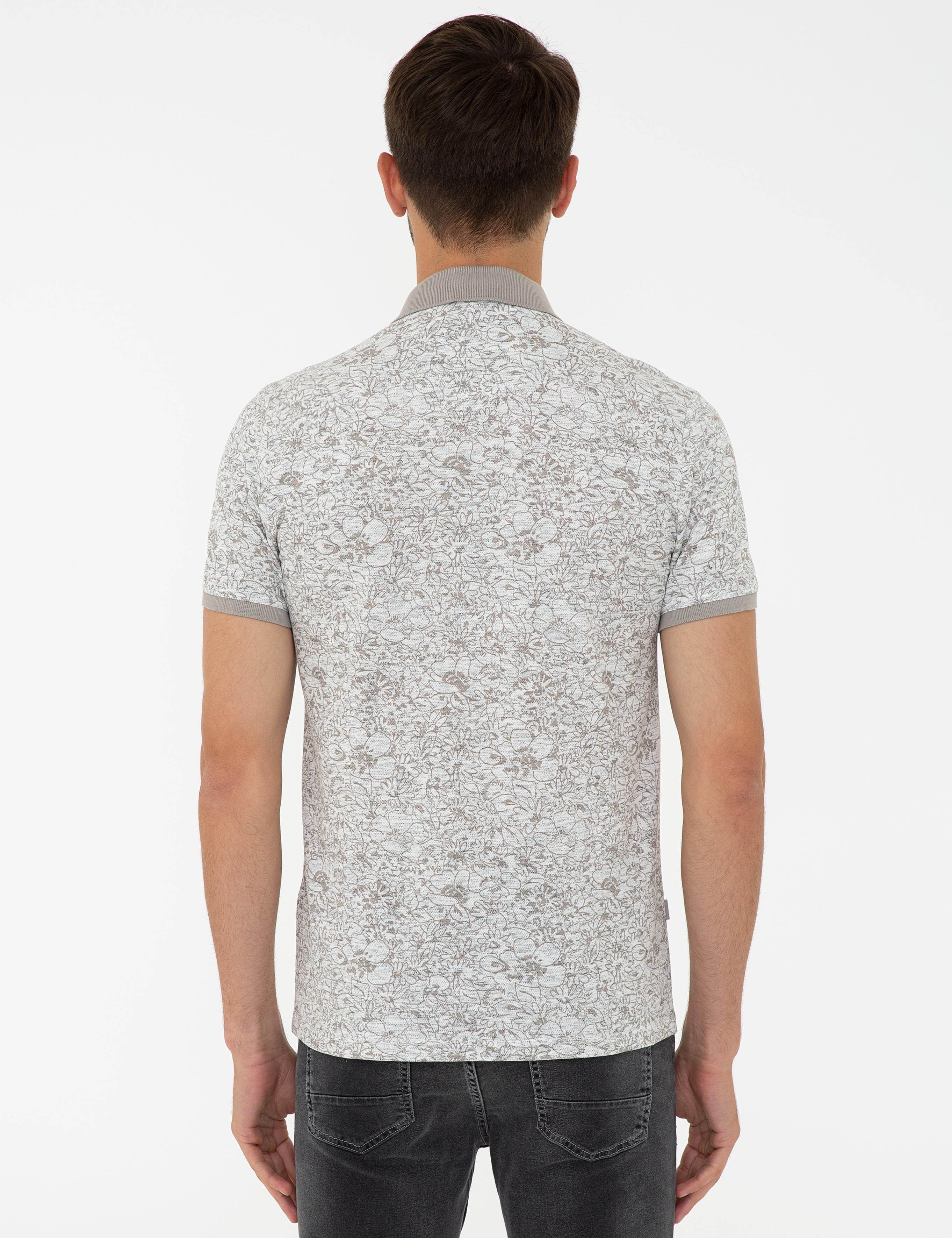 Ekru Slim Fit Tişört