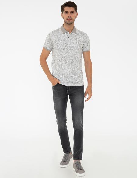 Ekru Slim Fit Tişört - 50224515015