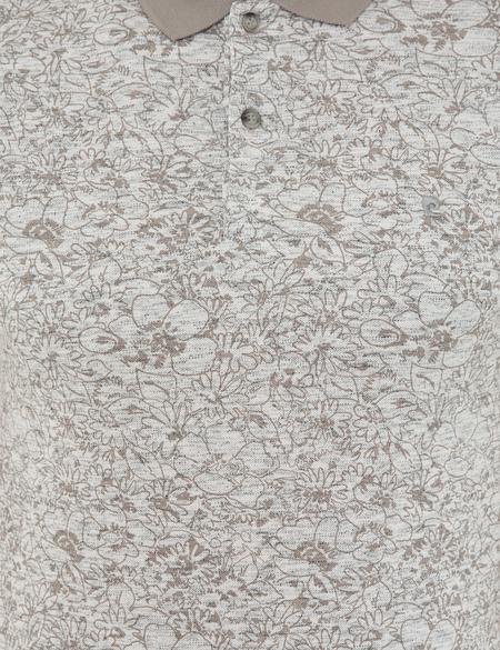 Ekru Slim Fit Tişört - 50224515015