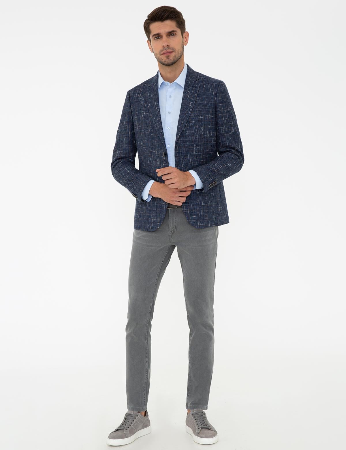 Lacivert Slim Fit Ceket - 50233712011