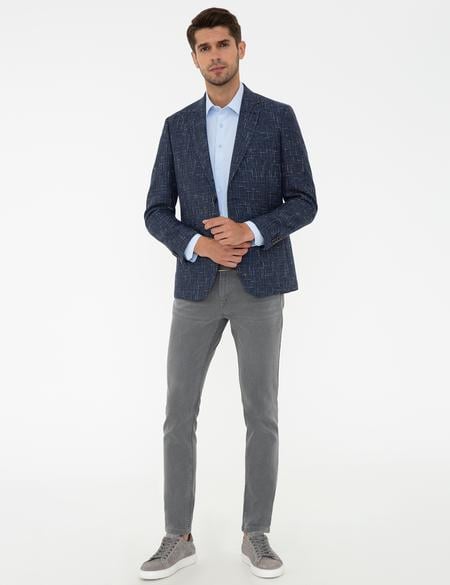 Lacivert Slim Fit Ceket - 50233712011