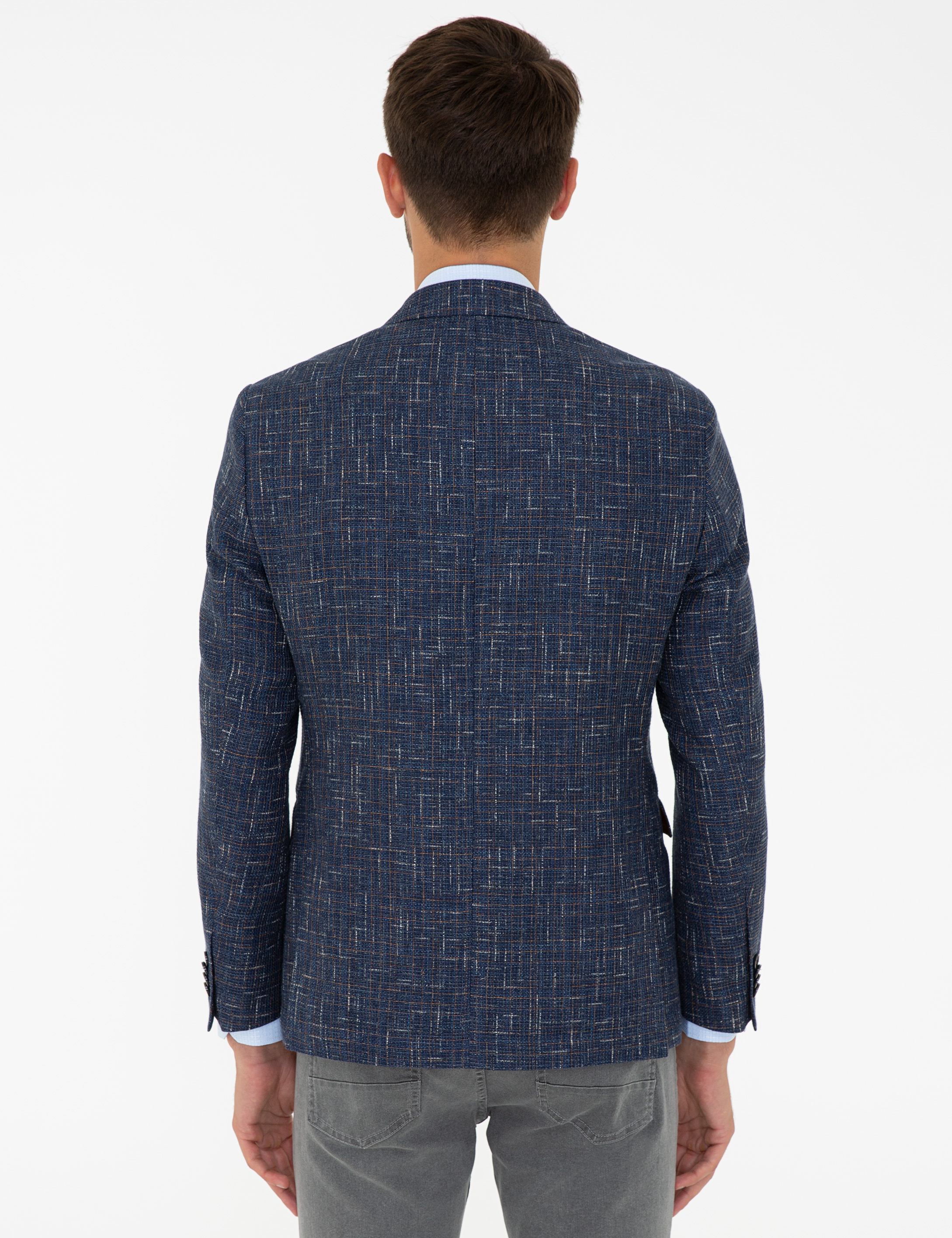 Lacivert Slim Fit Ceket
