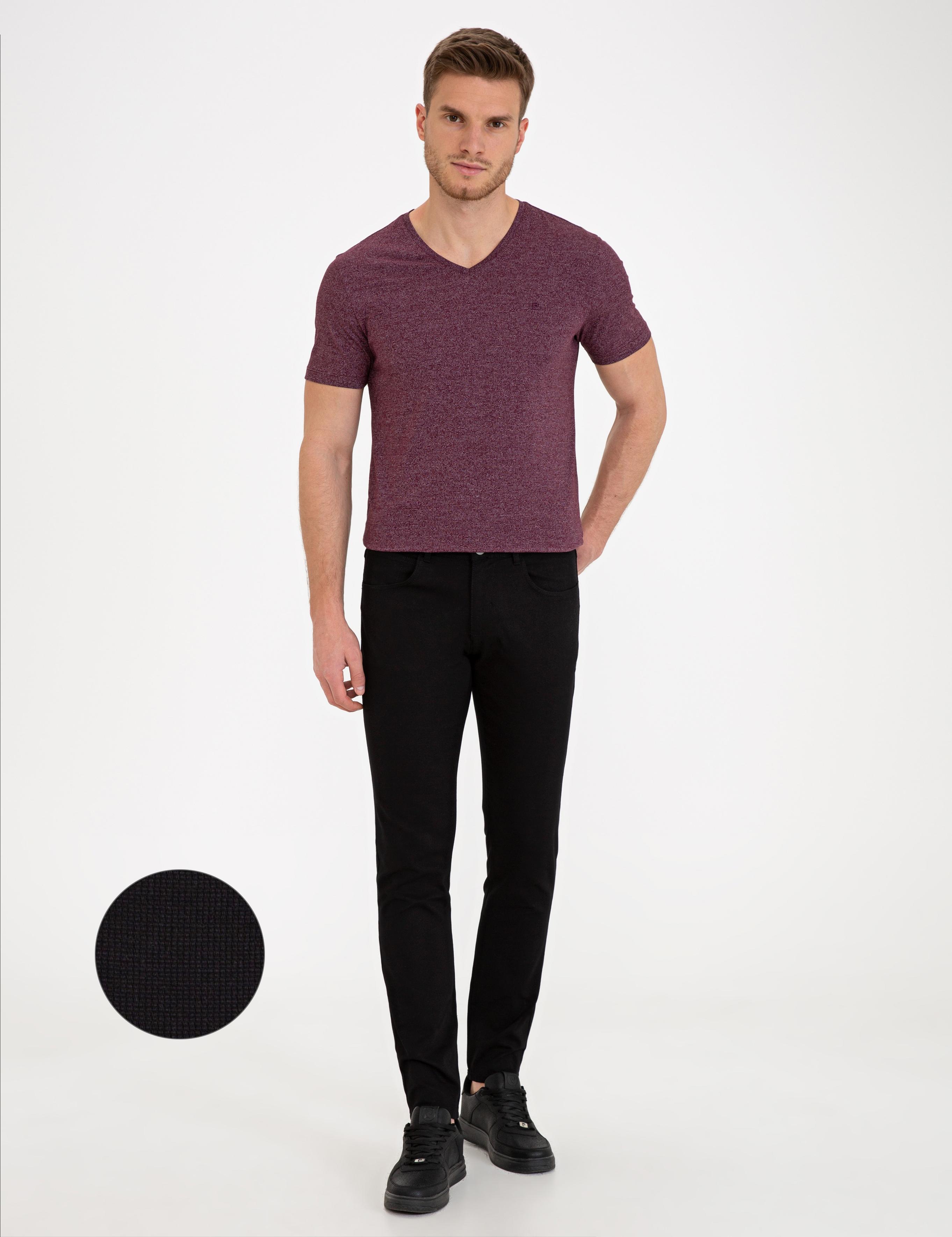 Siyah Slim Fit Chino Pantolon