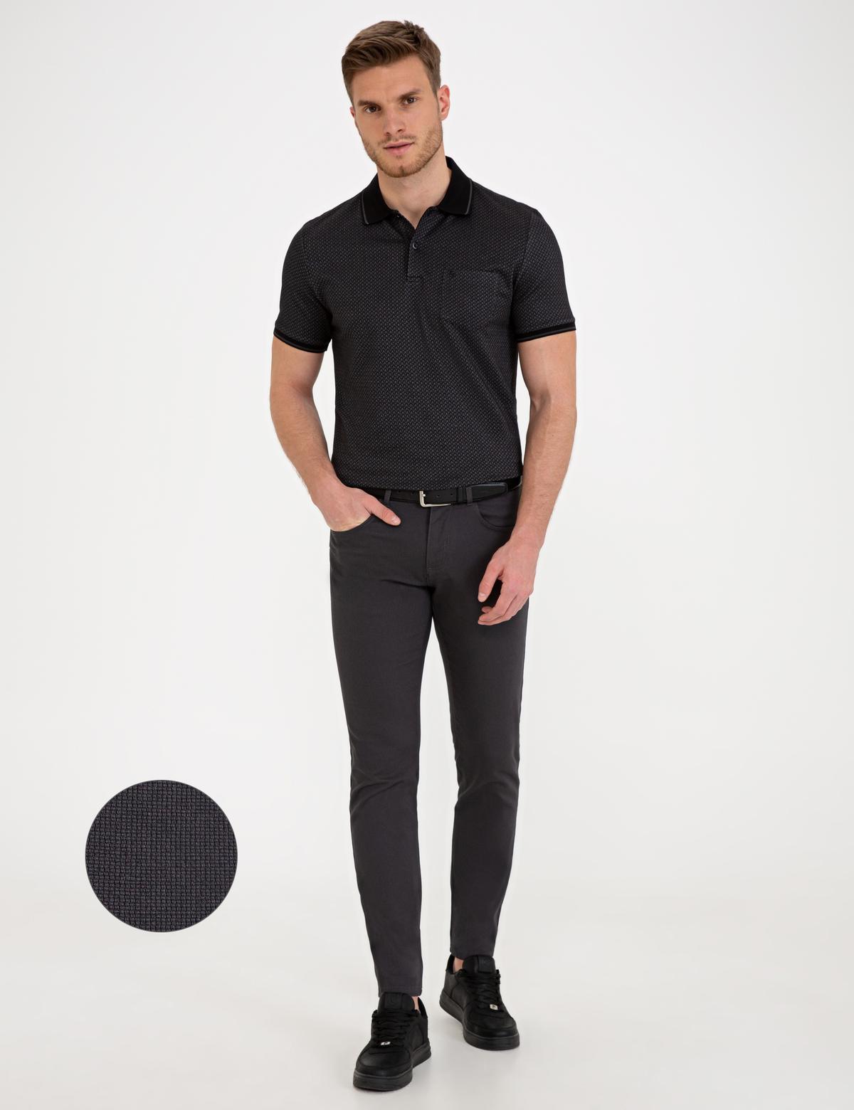 Antrasit Slim Fit Chino Pantolon