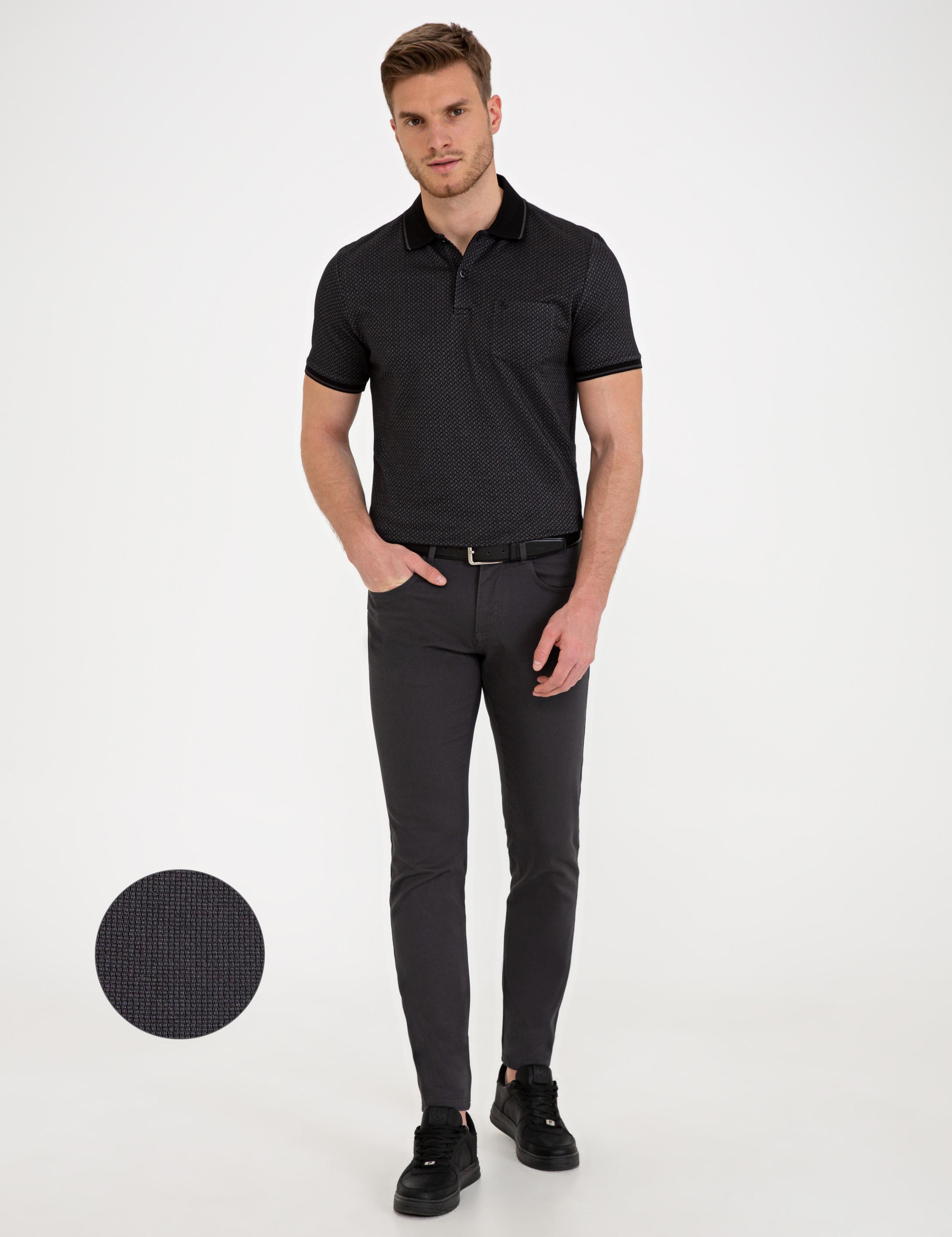Antrasit Slim Fit Chino Pantolon