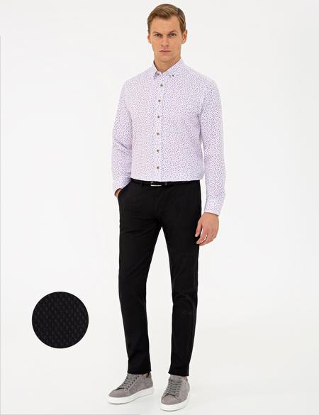 Siyah Slim Fit Chino Pantolon - 50240326309