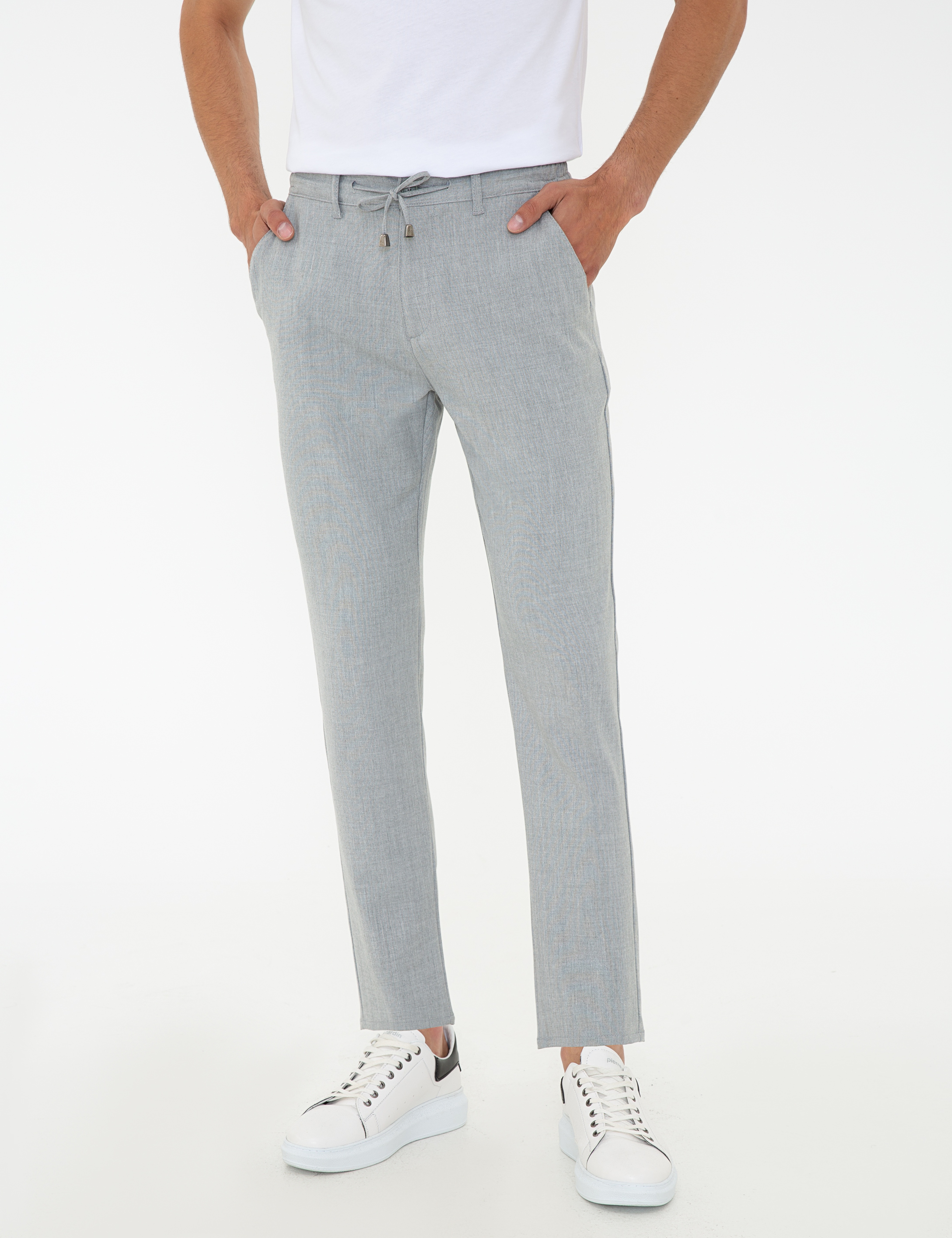 Gri Jogger Fit Pantolon - Image 2
