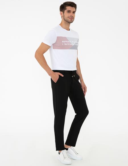 Siyah Jogger Fit Kanvas Pantolon - 50240364095