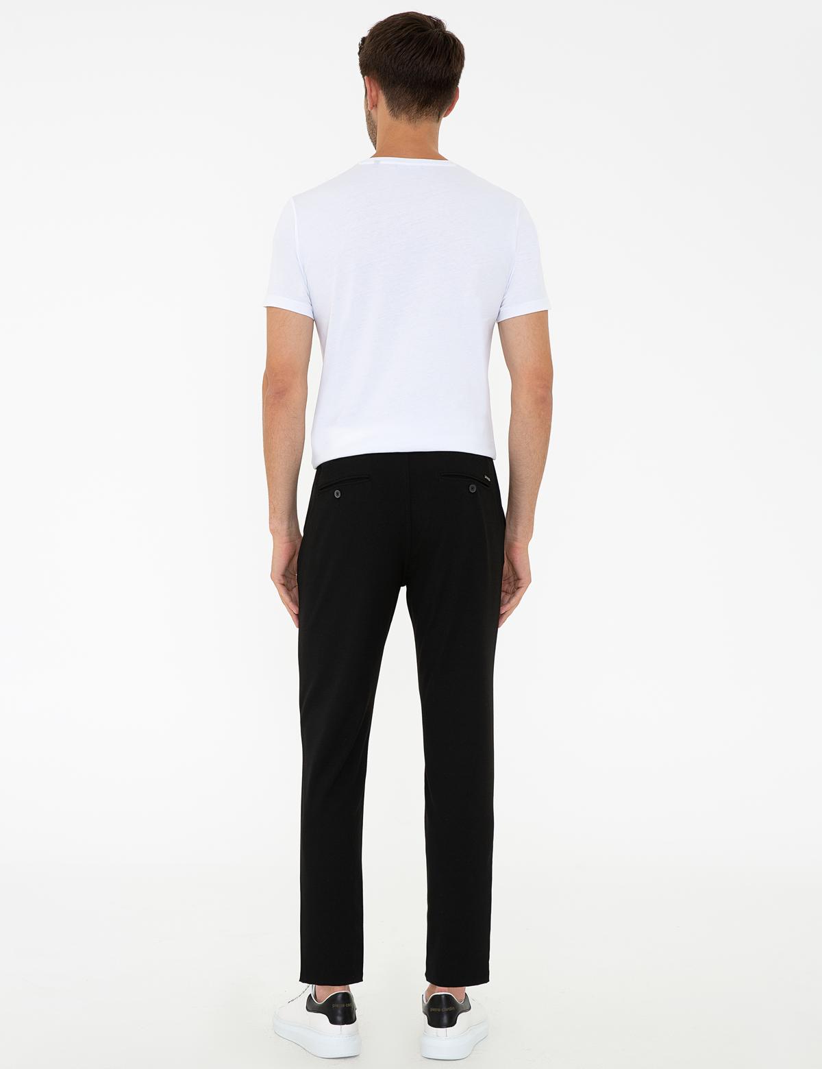 Siyah Jogger Fit Kanvas Pantolon - 50240364095