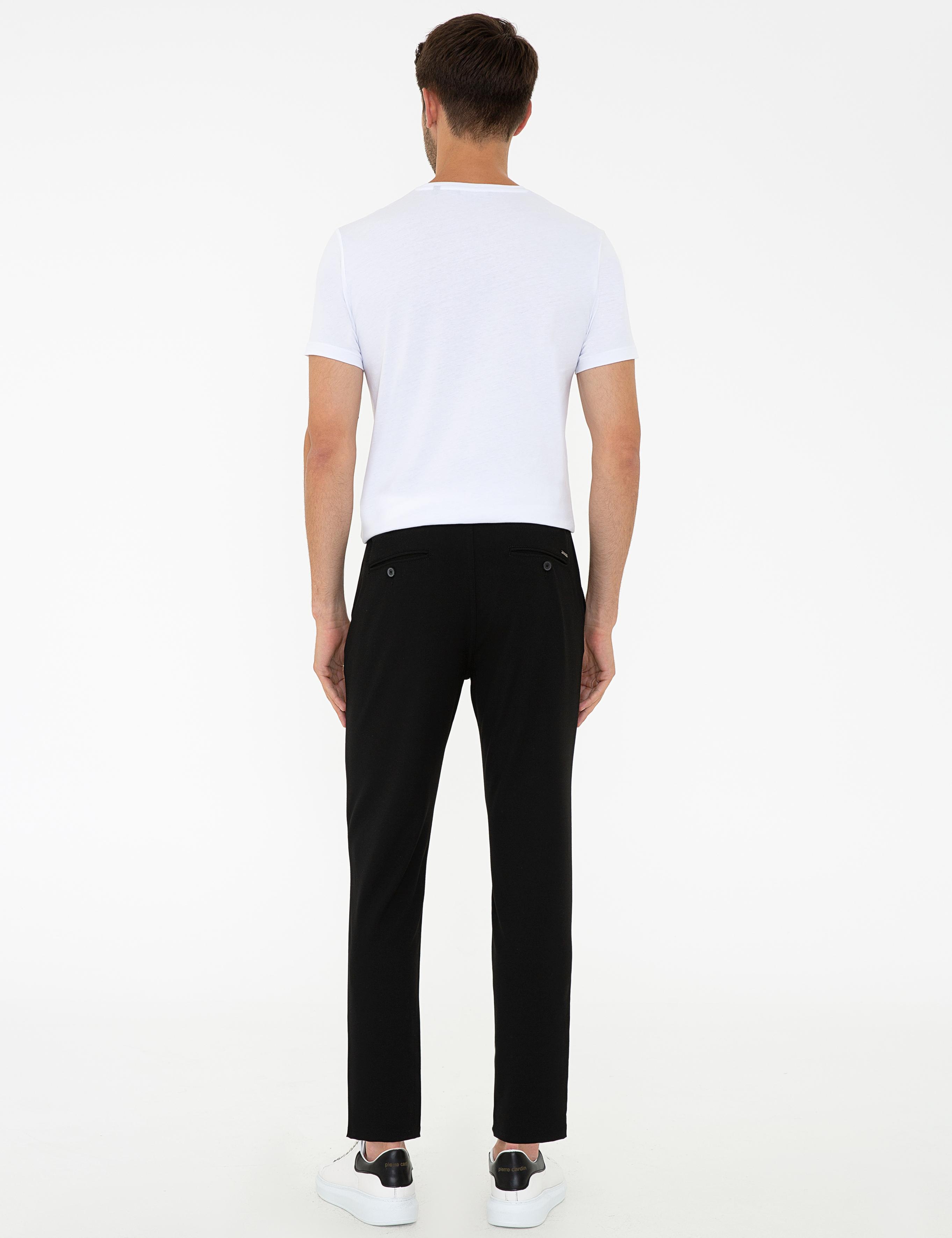 Siyah Jogger Fit Kanvas Pantolon