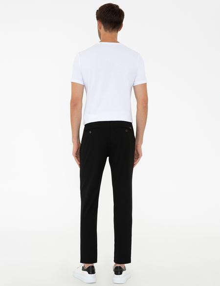 Siyah Jogger Fit Kanvas Pantolon - 50240364095