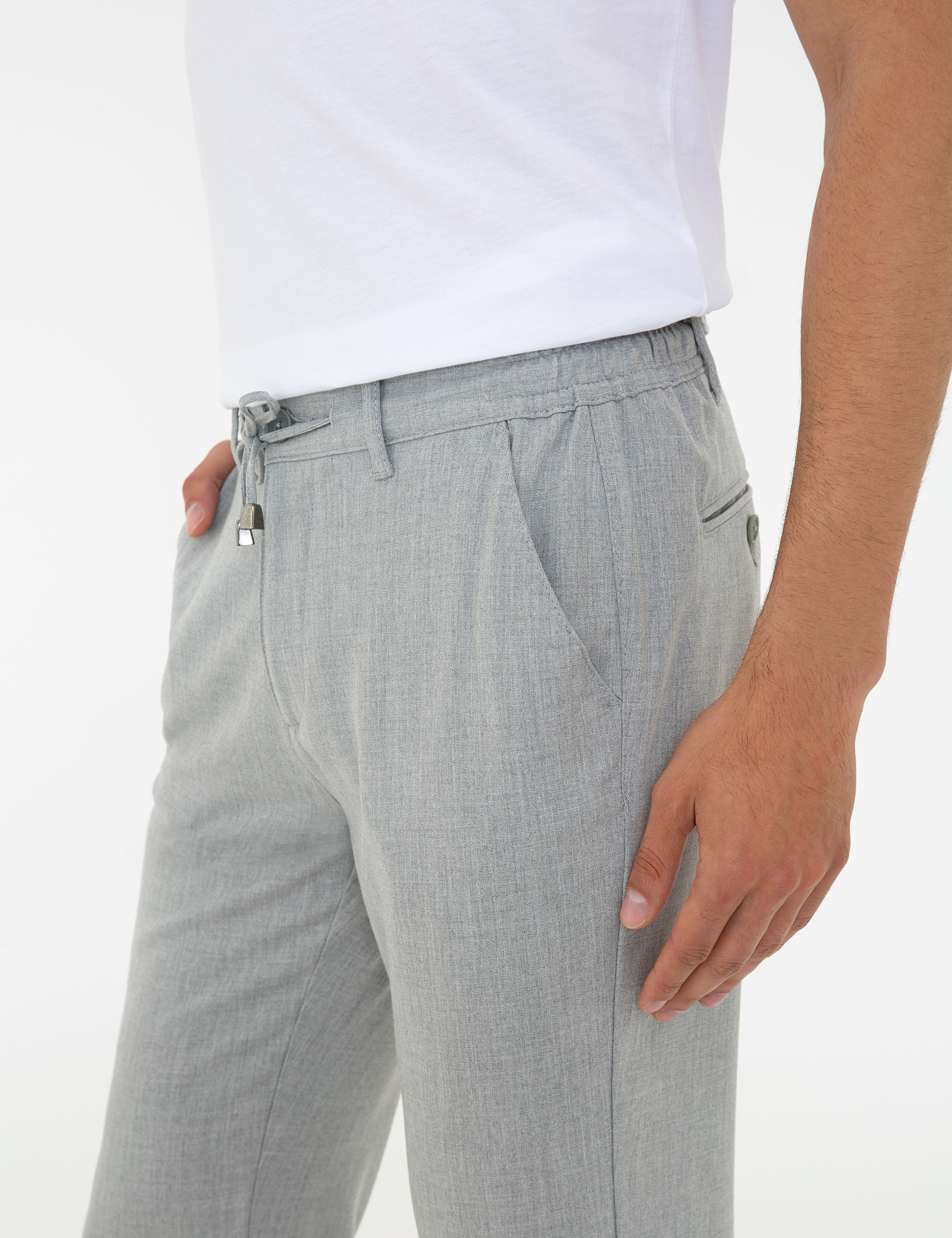 Gri Jogger Fit Pantolon