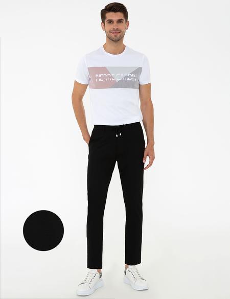 Siyah Jogger Fit Kanvas Pantolon - 50240364095
