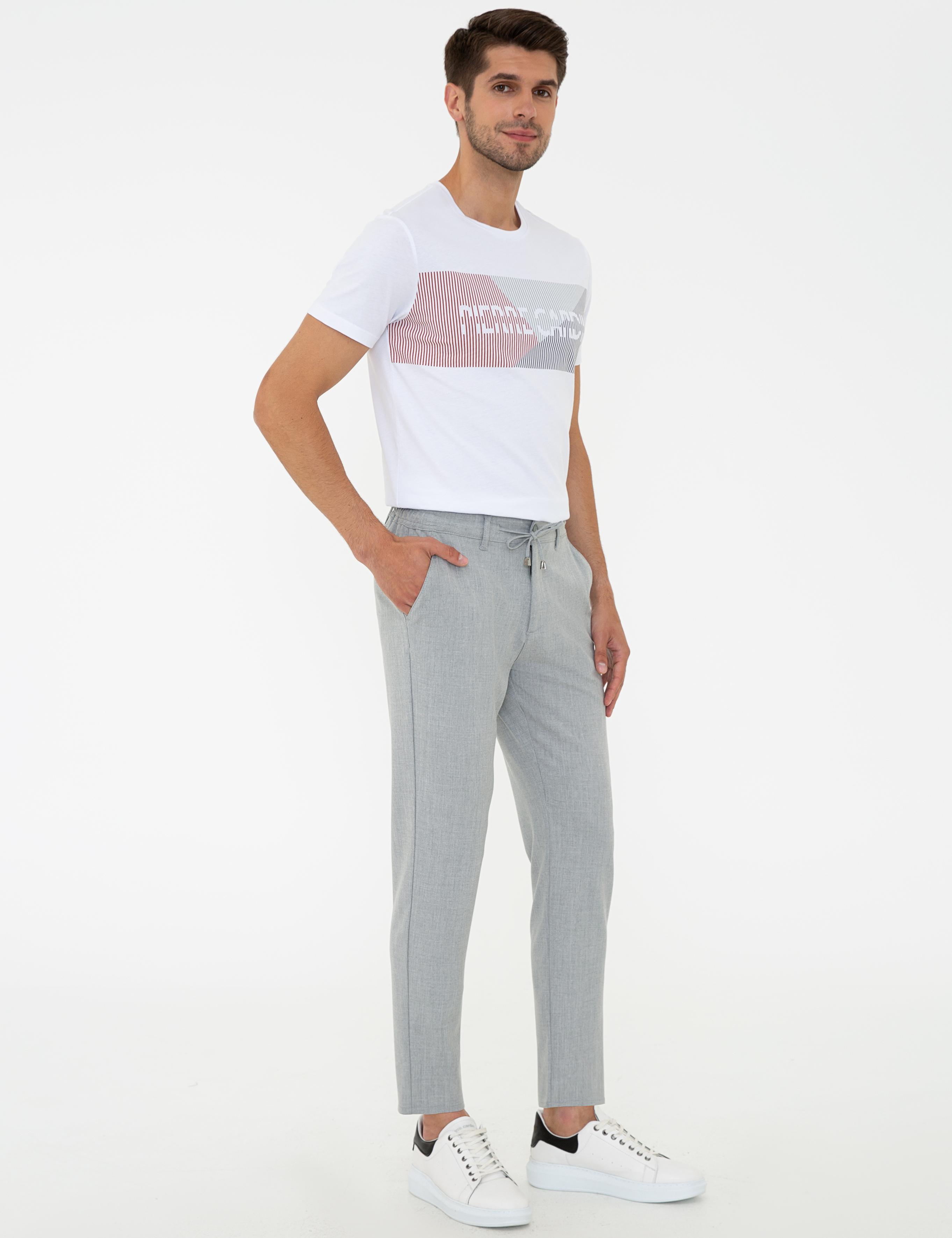 Gri Jogger Fit Pantolon