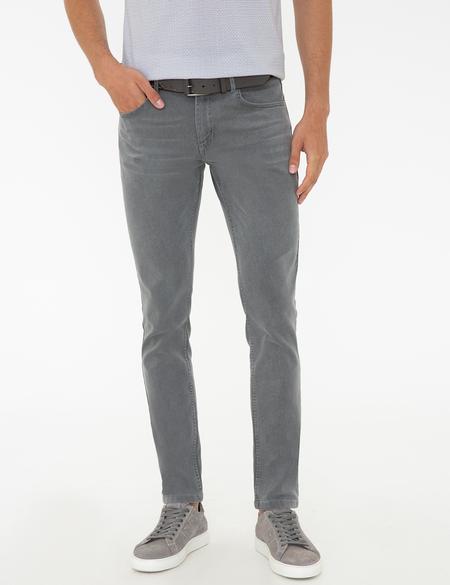Gri Slim Fit Denim Pantolon - 50240088060