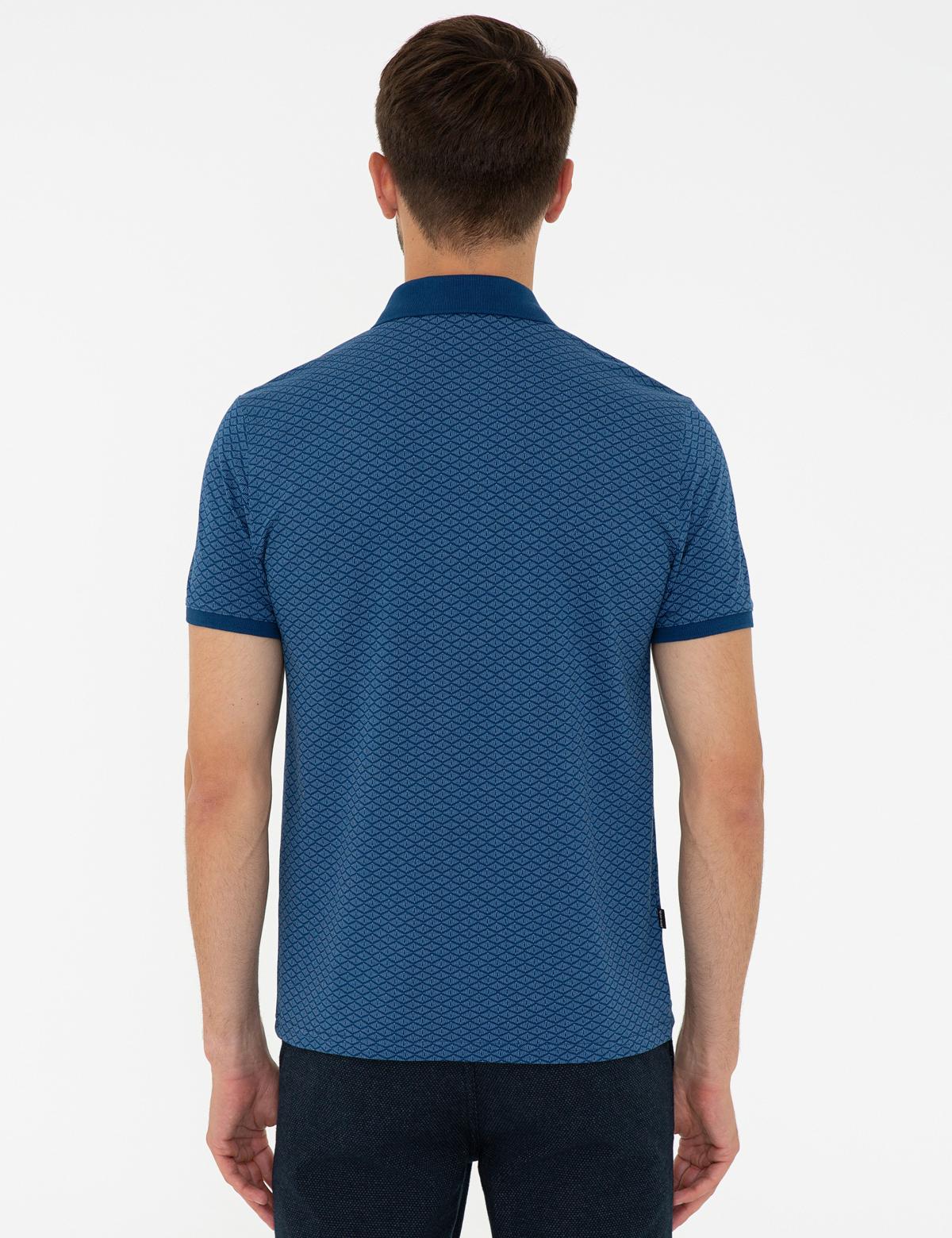 Lacivert Slim Fit Polo Yaka T-Shirt - 50242067020