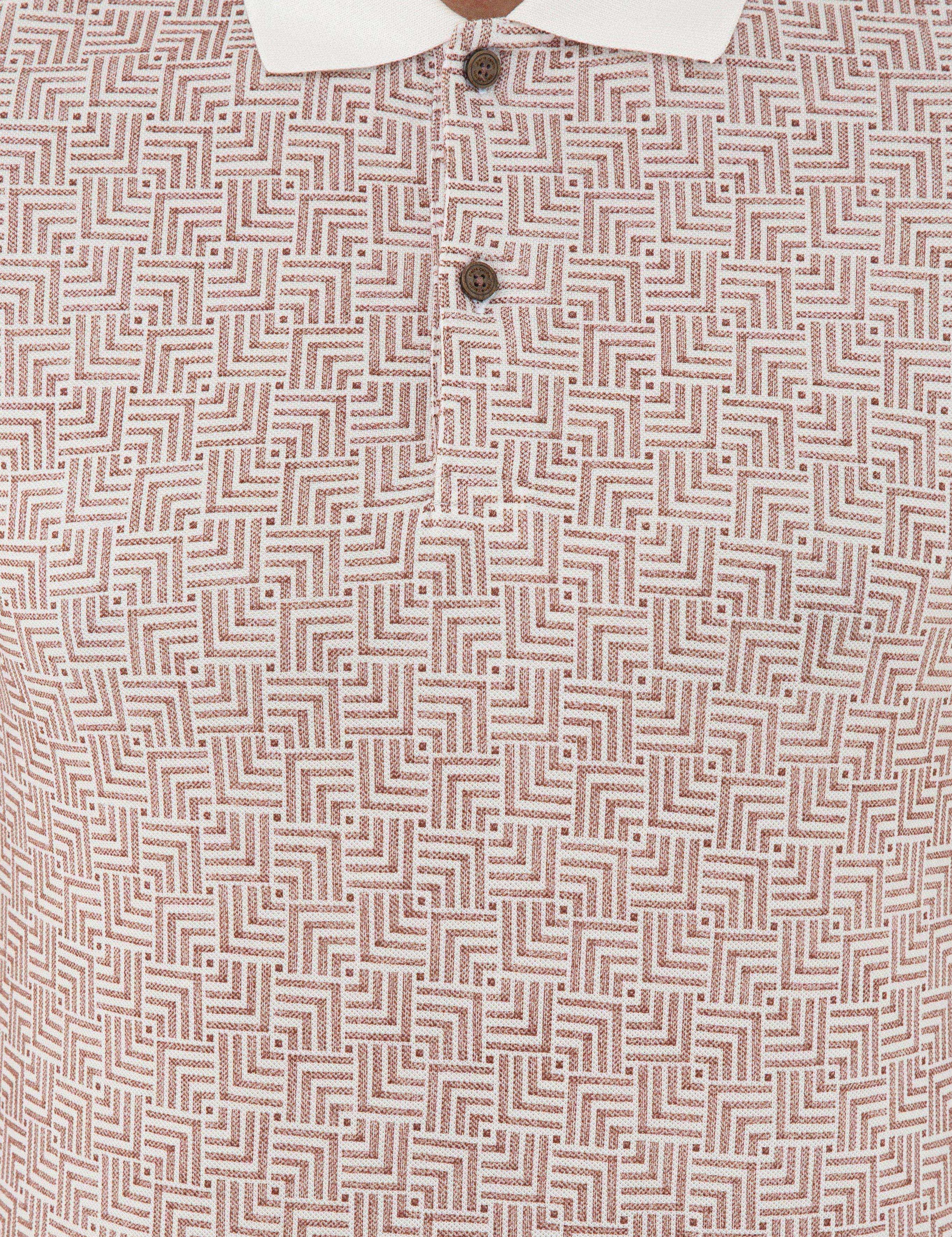 Ekru Slim Fit Polo Yaka T-Shirt