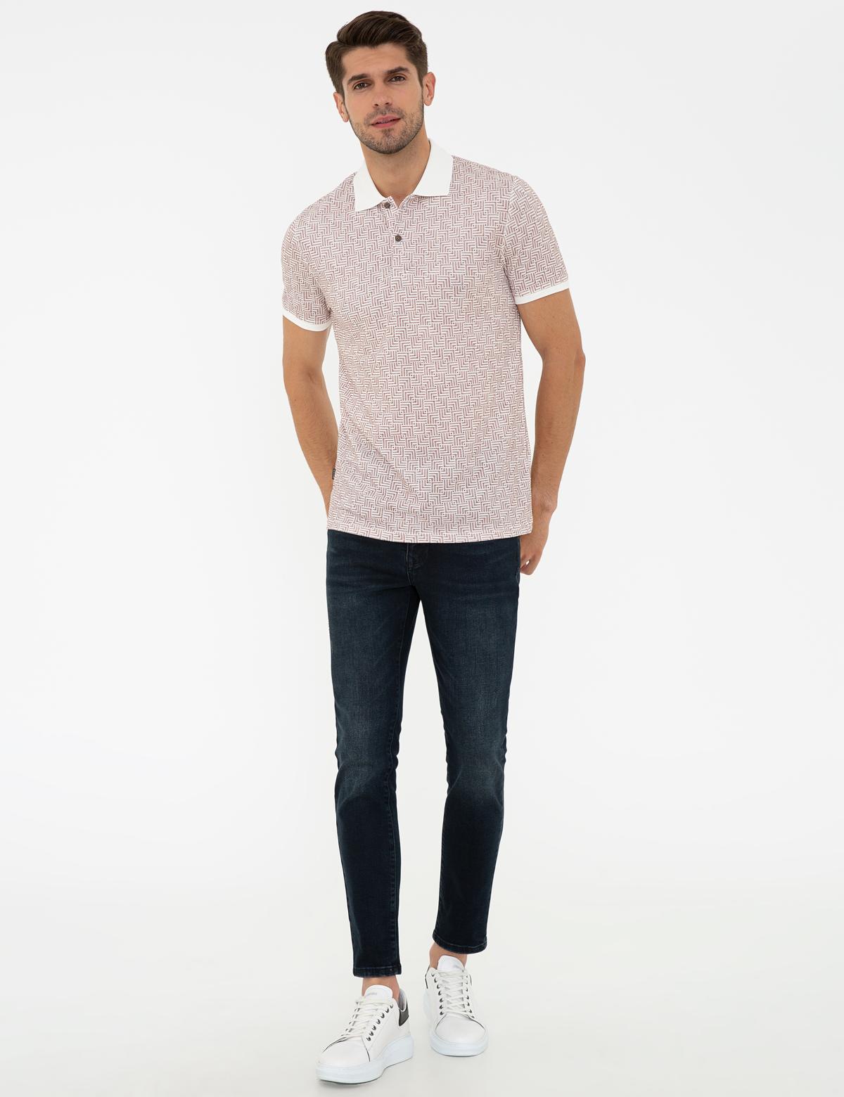 Ekru Slim Fit Polo Yaka T-Shirt - 50242035001