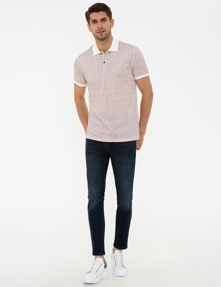 Ekru Slim Fit Polo Yaka T-Shirt - 50242035001
