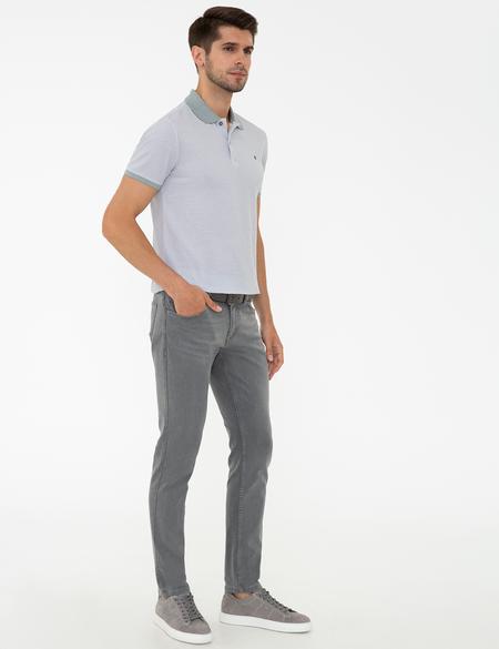 Gri Slim Fit Denim Pantolon - 50240088060