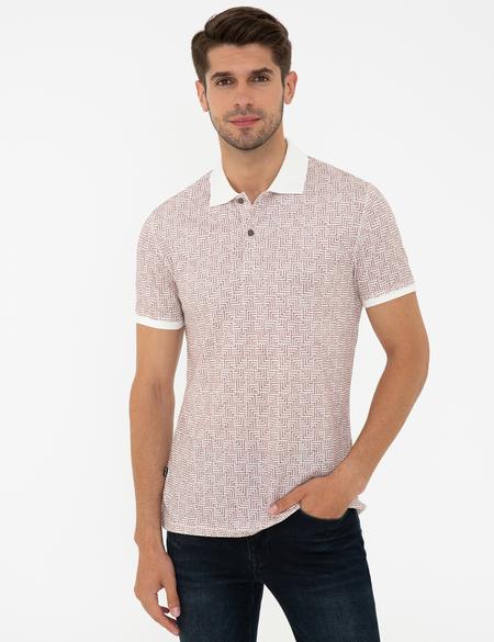 Ekru Slim Fit Polo Yaka T-Shirt - 50242035001