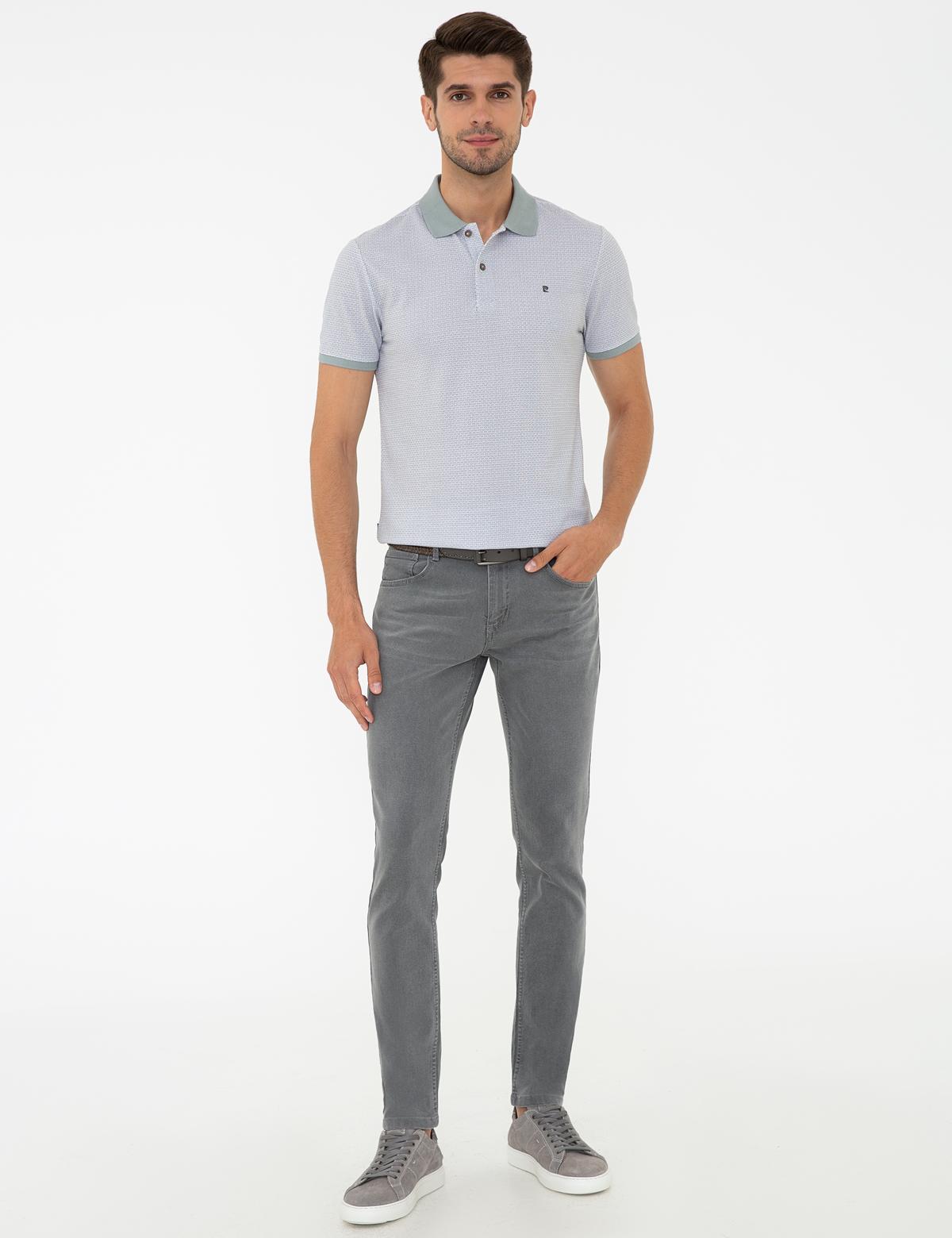 Gri Slim Fit Denim Pantolon