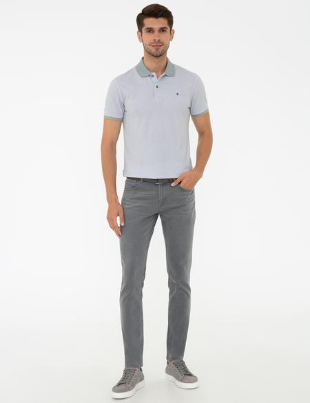Gri Slim Fit Denim Pantolon - 50240088060