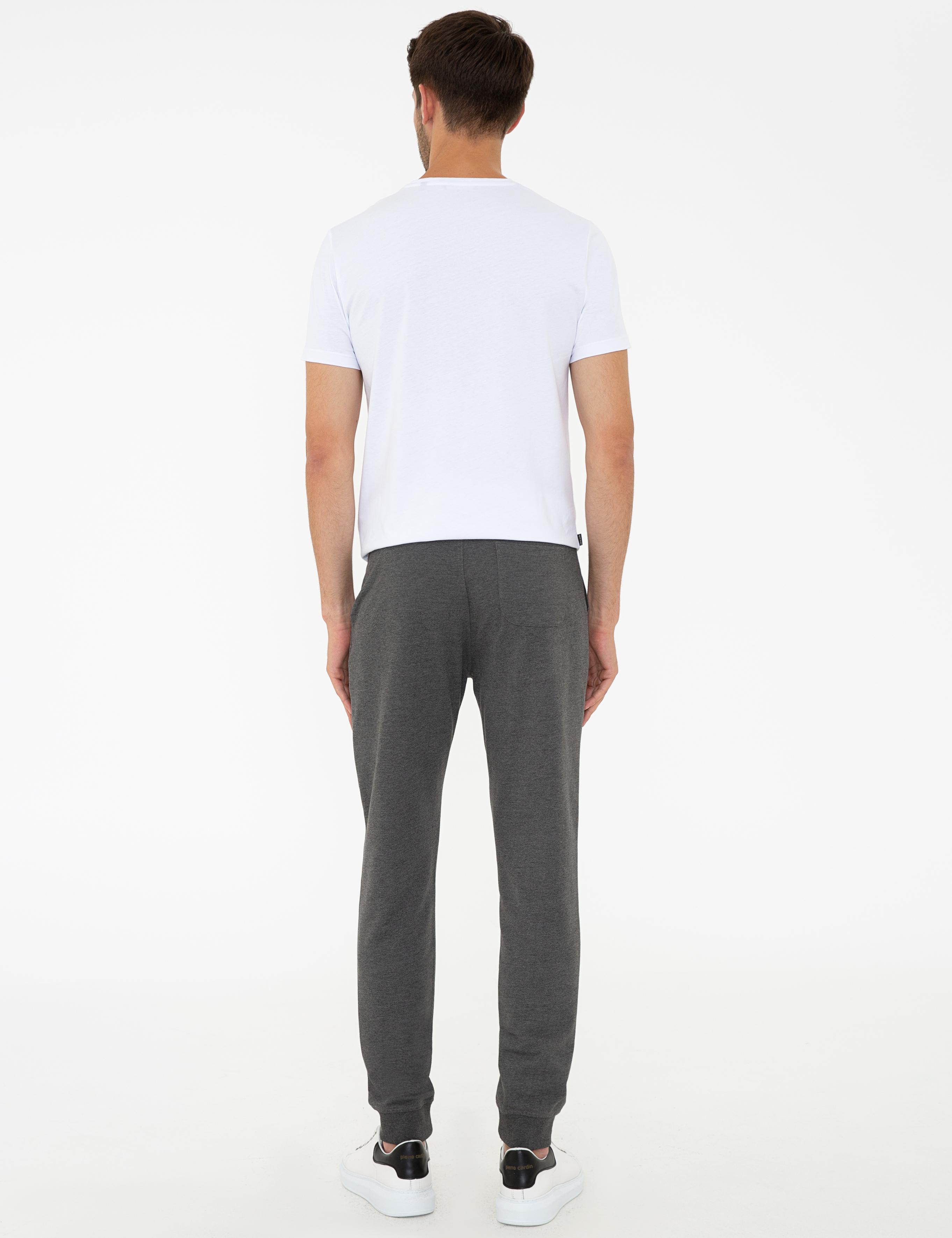 Antrasit Slim Fit Paça Lastikli Eşofman Altı