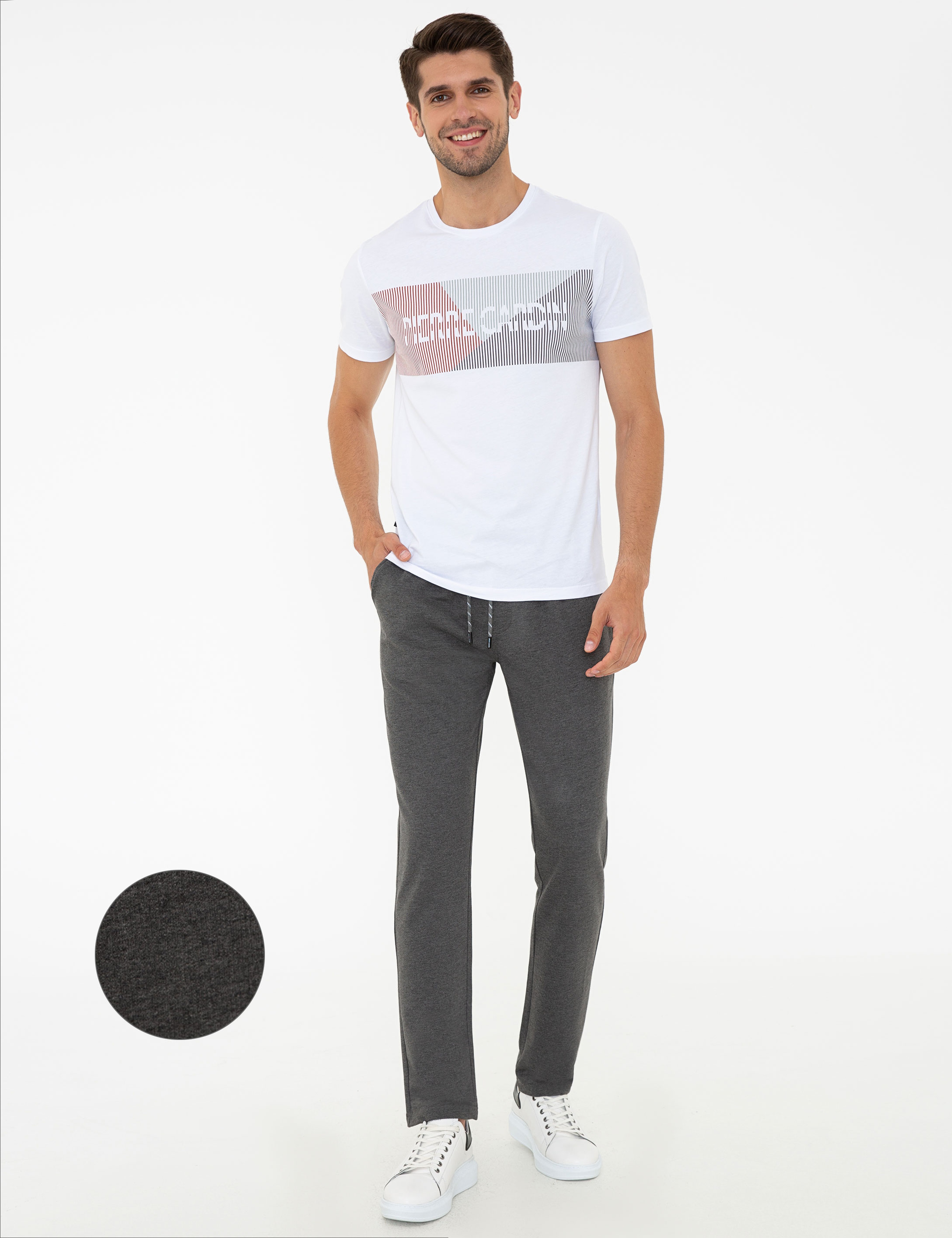 Antrasit Slim Fit Eşofman Altı - Image 1