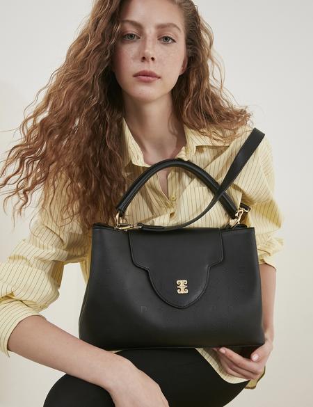 Siyah Uzun Askılı Kol Çantası - 50245115001