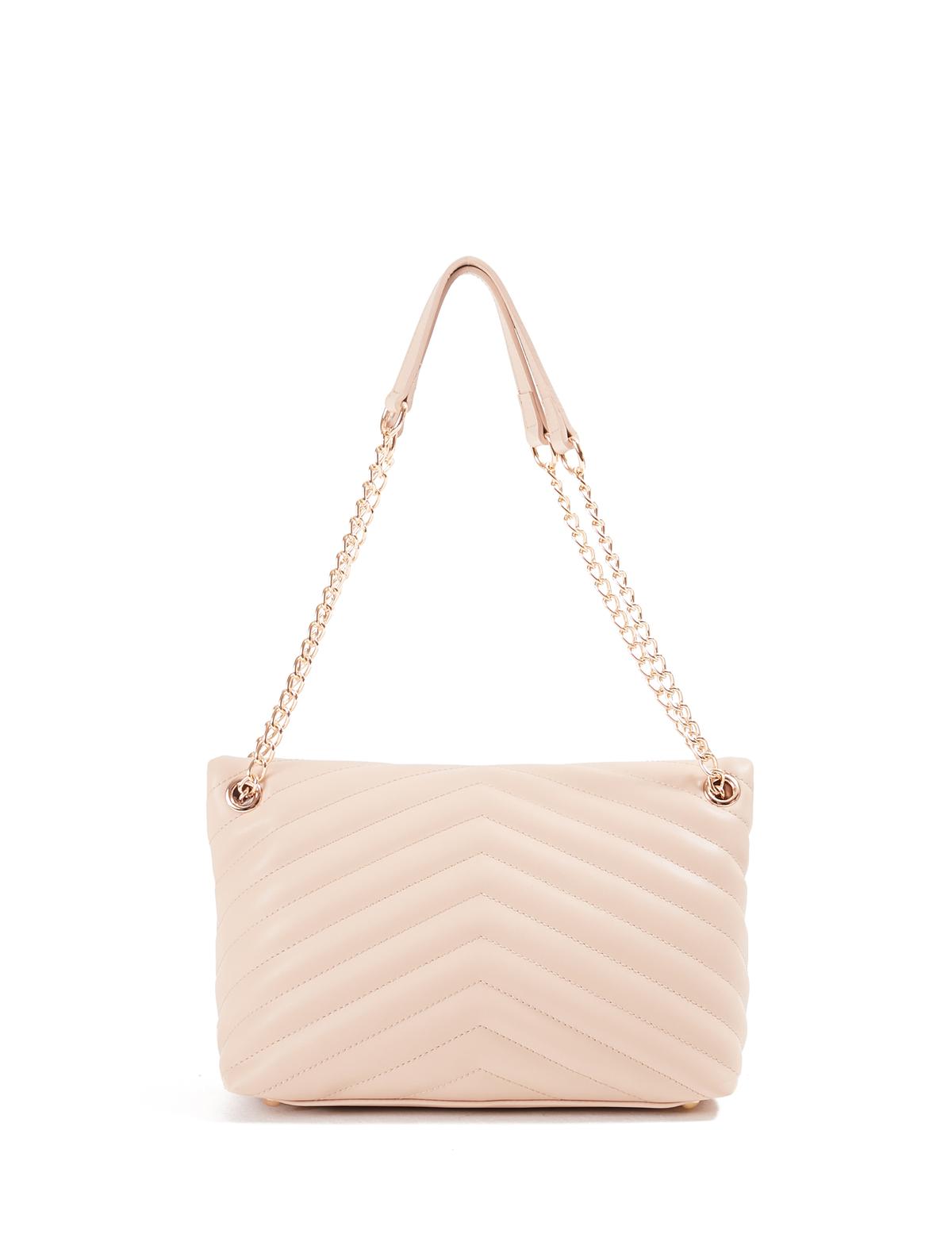 Nude Zincir Askılı Omuz Çantası - 50245183009